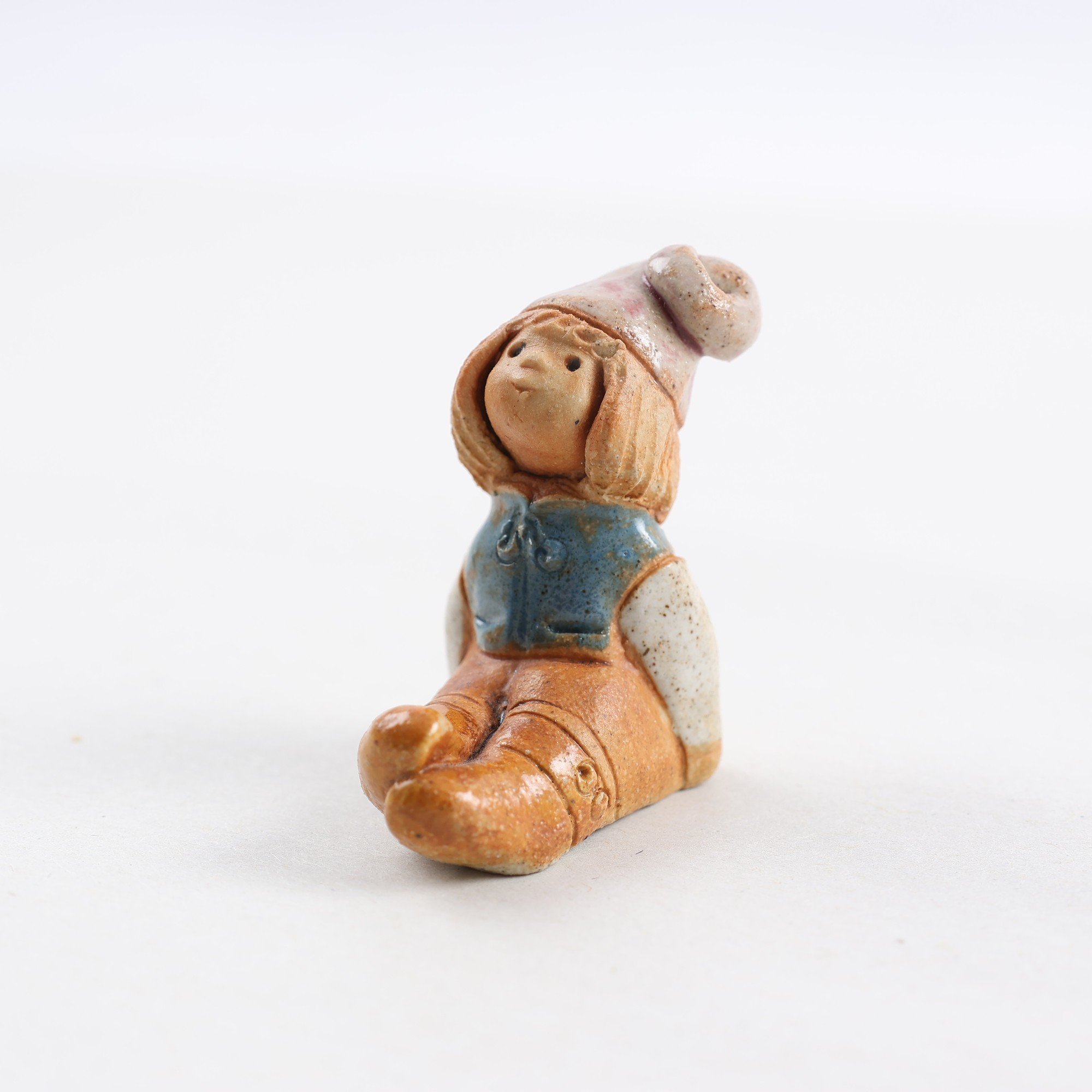 Figuriner, keramik, ”Lycko Nisse”, Rutebo, Leksand