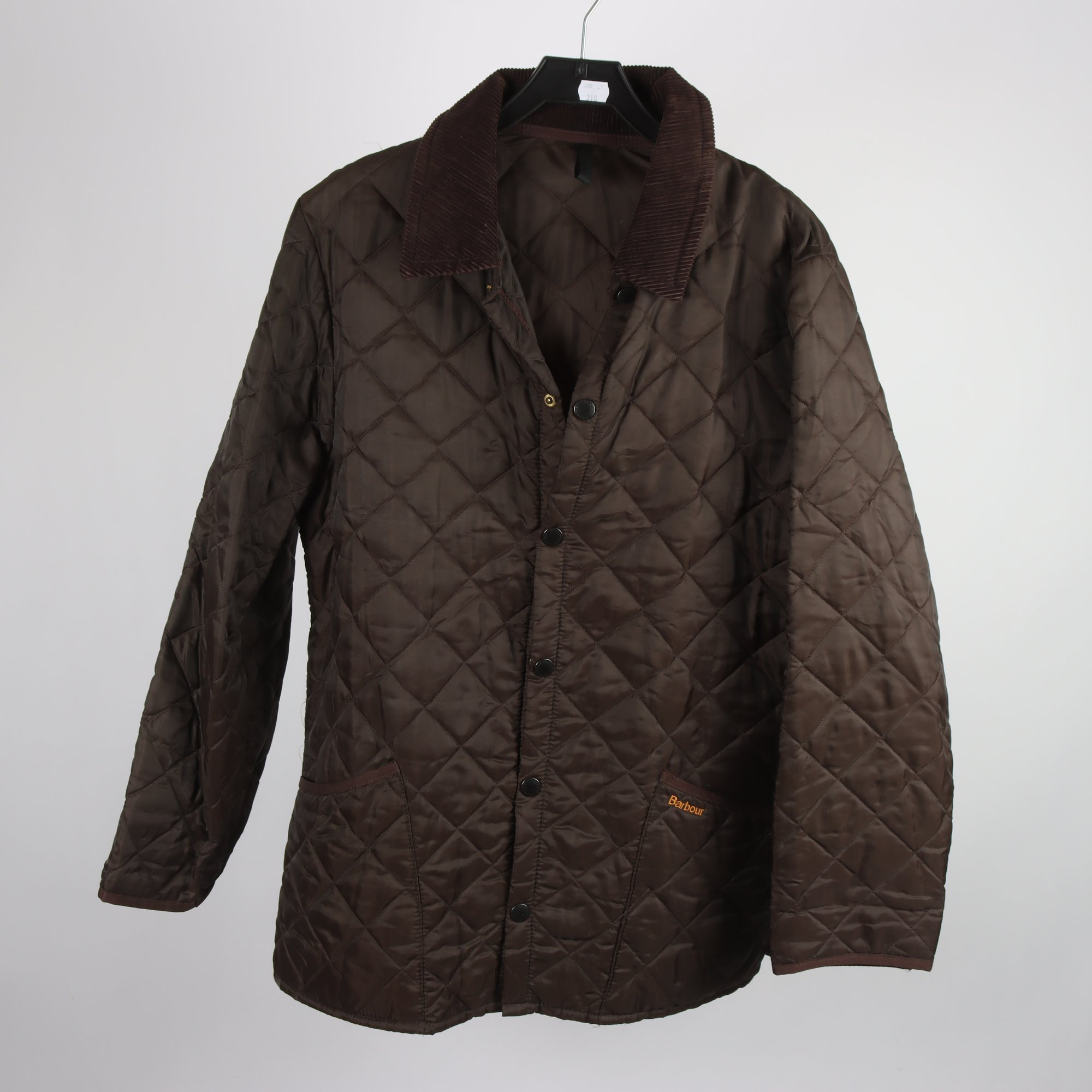 Jacka, Barbour, brun, quiltad, stl. S.