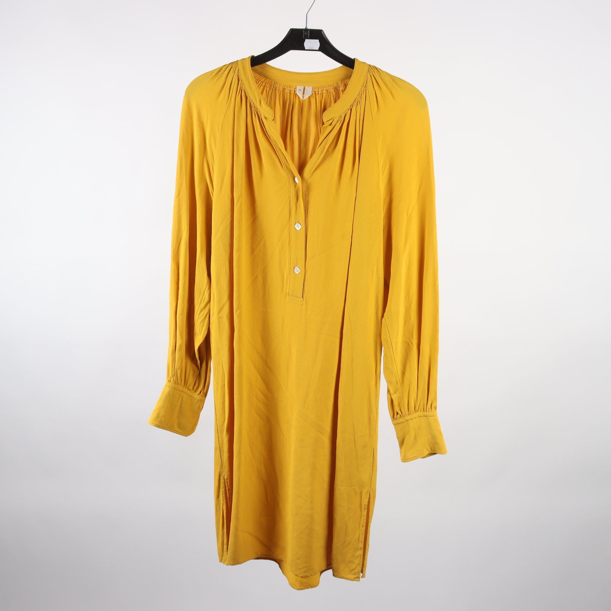 Klänning, Arket, gul, stl. 38.