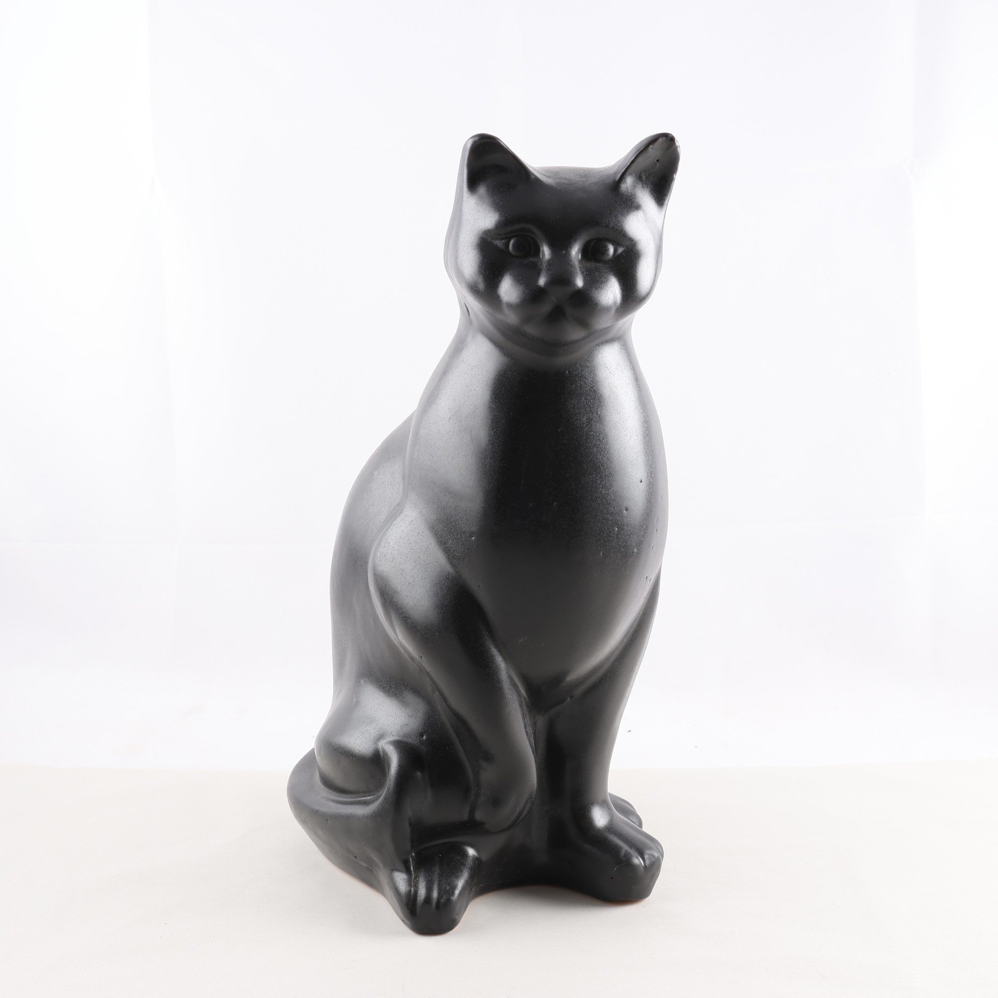 Skulptur, Figurin, ”Katt”, Keramik. Samfraktas ej.