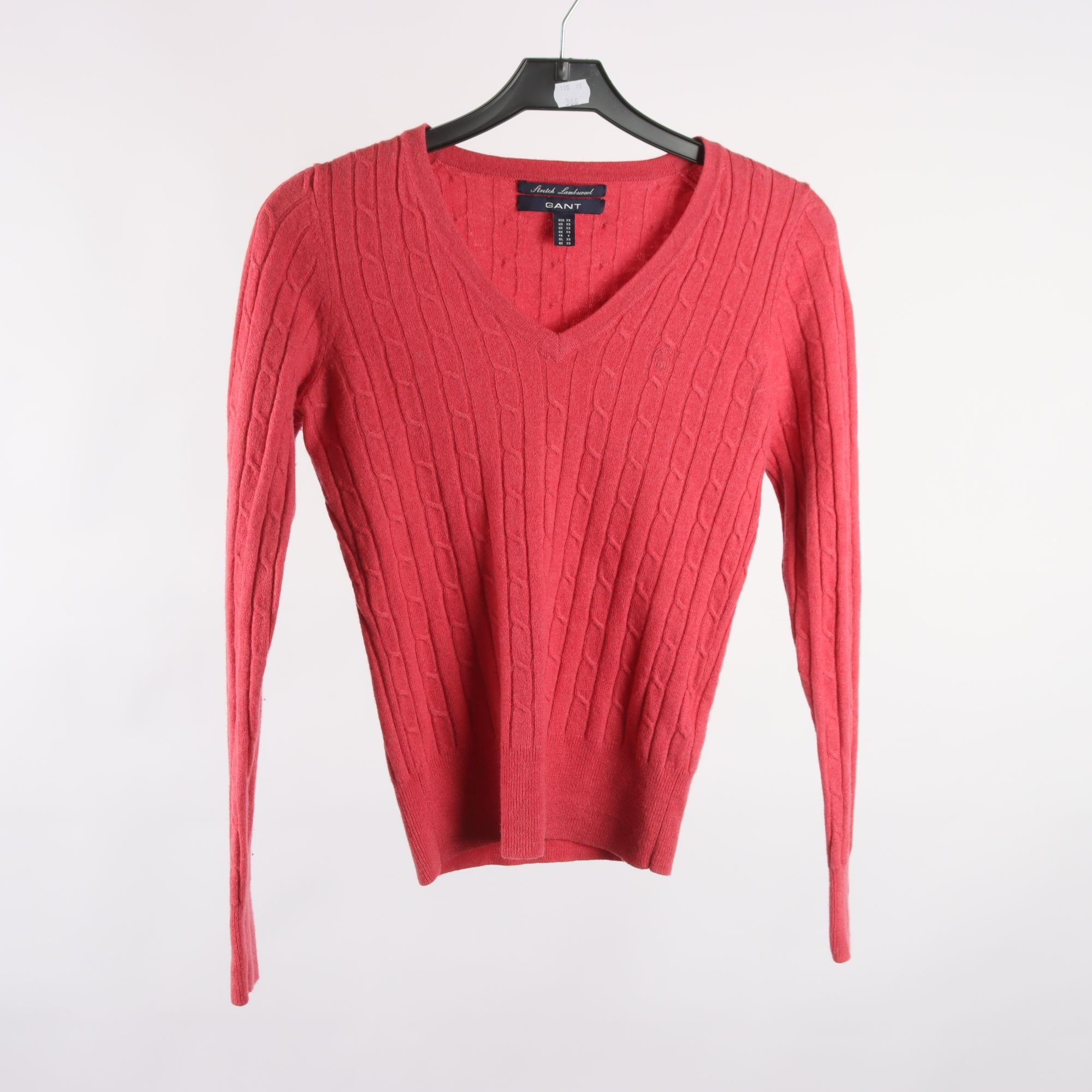 Tröja, Gant, ljusröd, ull, stl. XS.