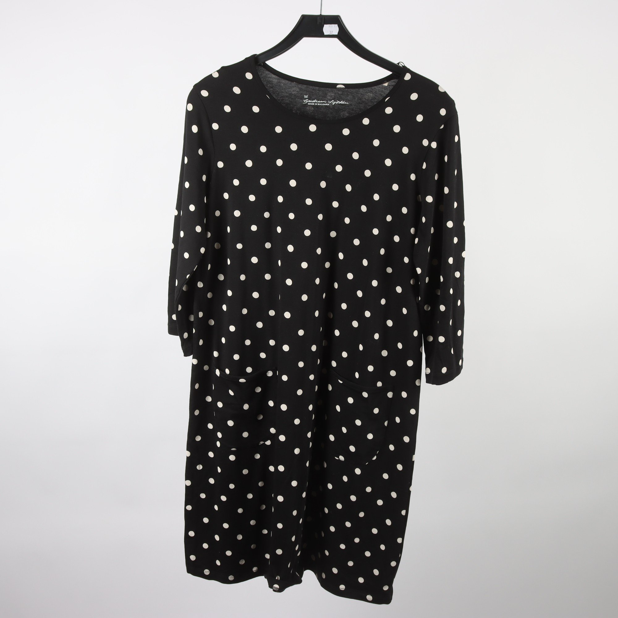 Klänning, Gudrun Sjödèn, svart, vit, prickig, stl. M