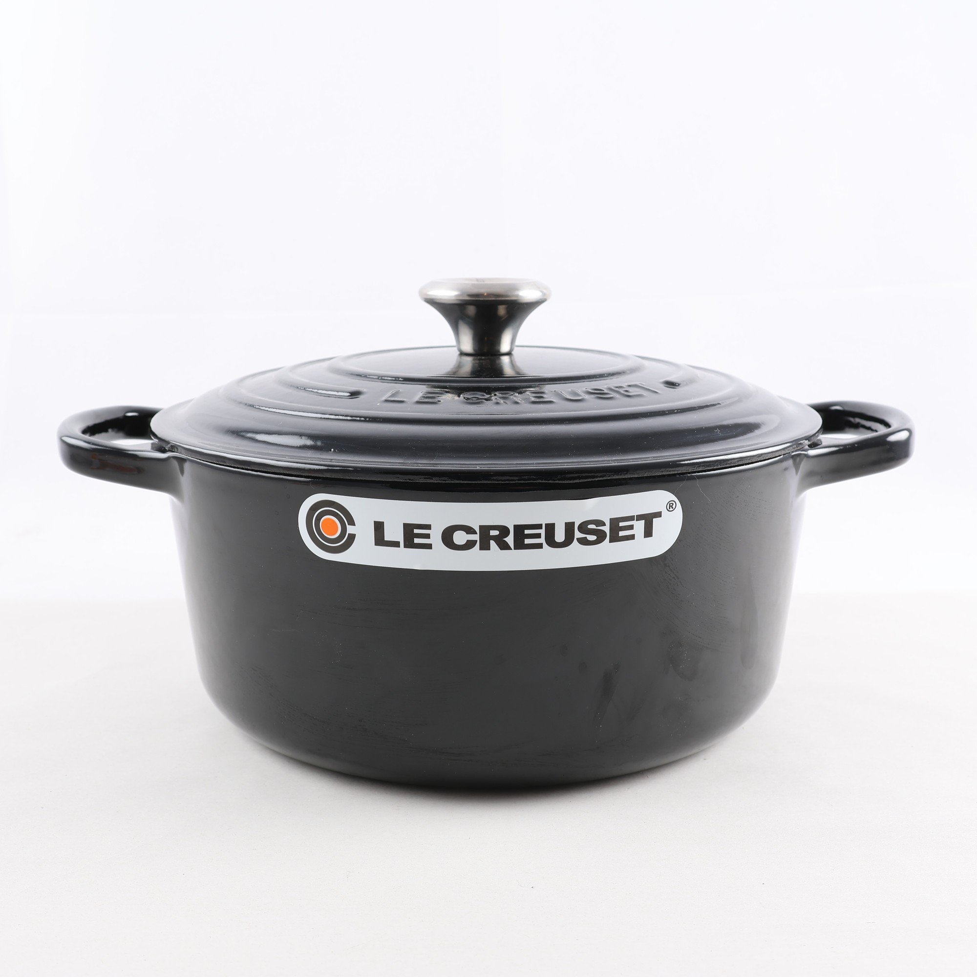 Gryta, Le Creuset, ”Signature”, emaljerad gjutjärn, svart. Samfraktas ej