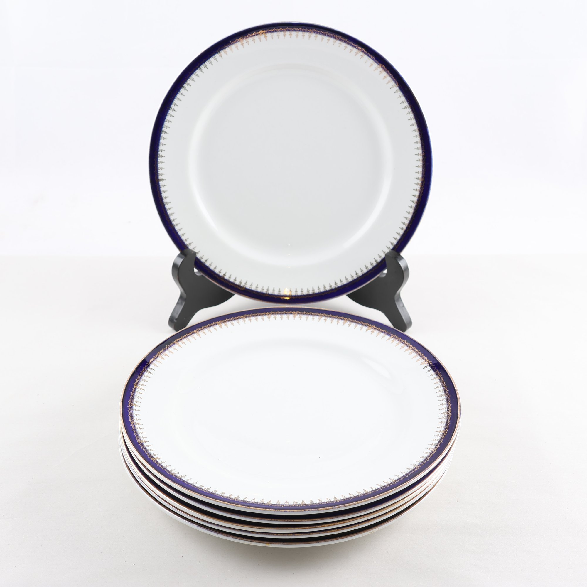 Tallrikar, Gustavsberg, ”Empire”, flintgods, 6 st. Samfraktas ej.