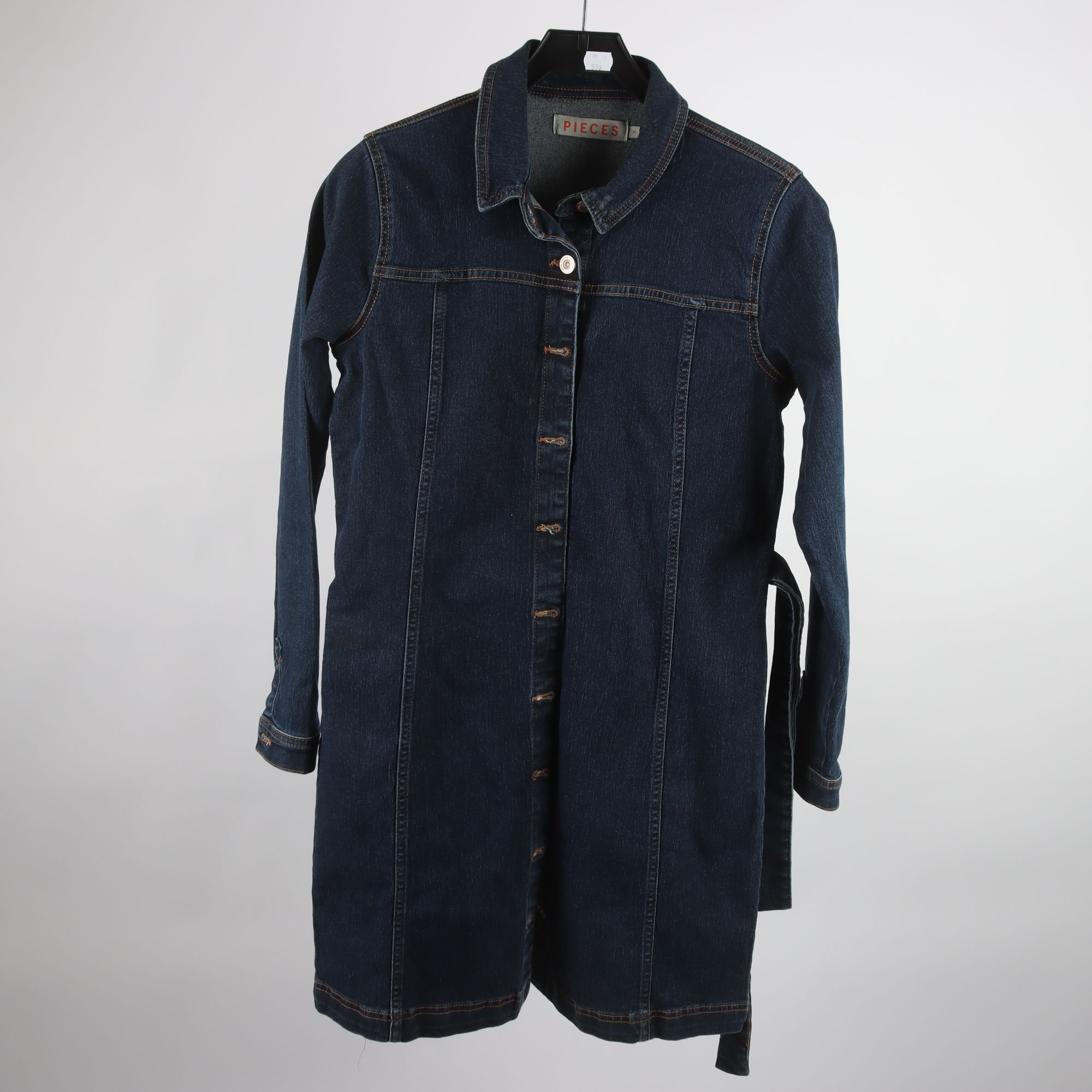 Jeansklänning, Pieces, blå, stl. M.