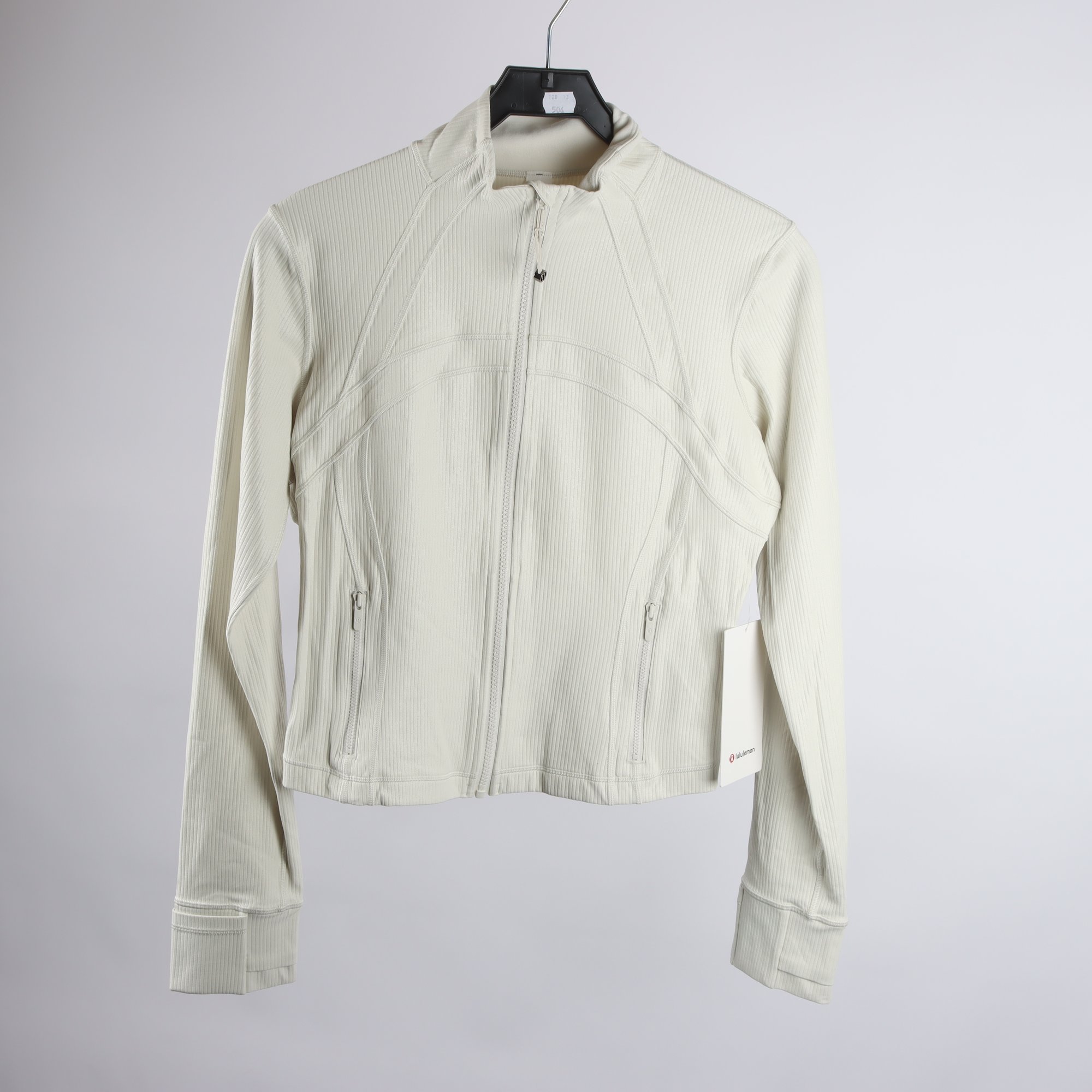 Träningsjacka, Lululemon, vit, stl. S.