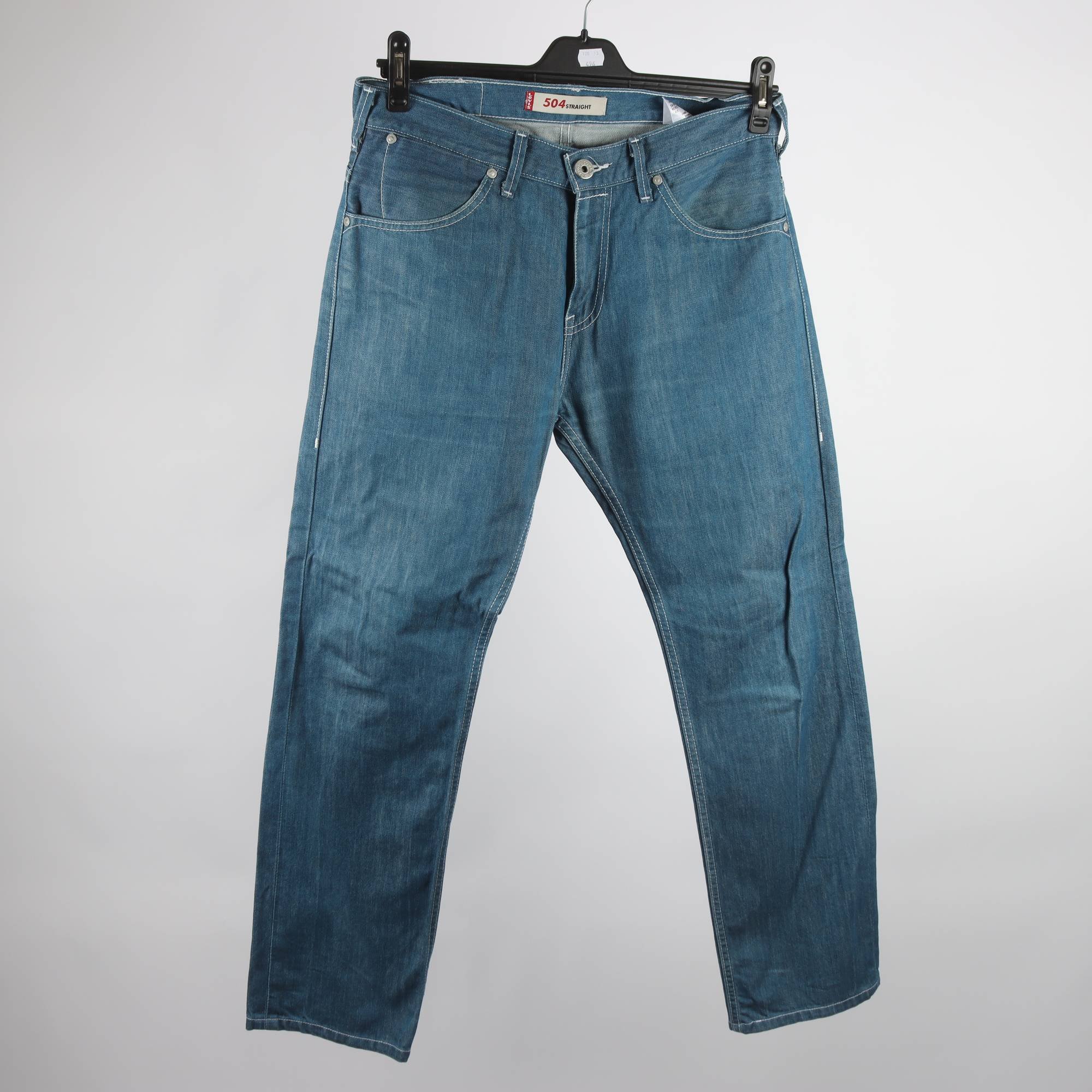 Jeans, Levis, 504, blå, stl. 32/34.