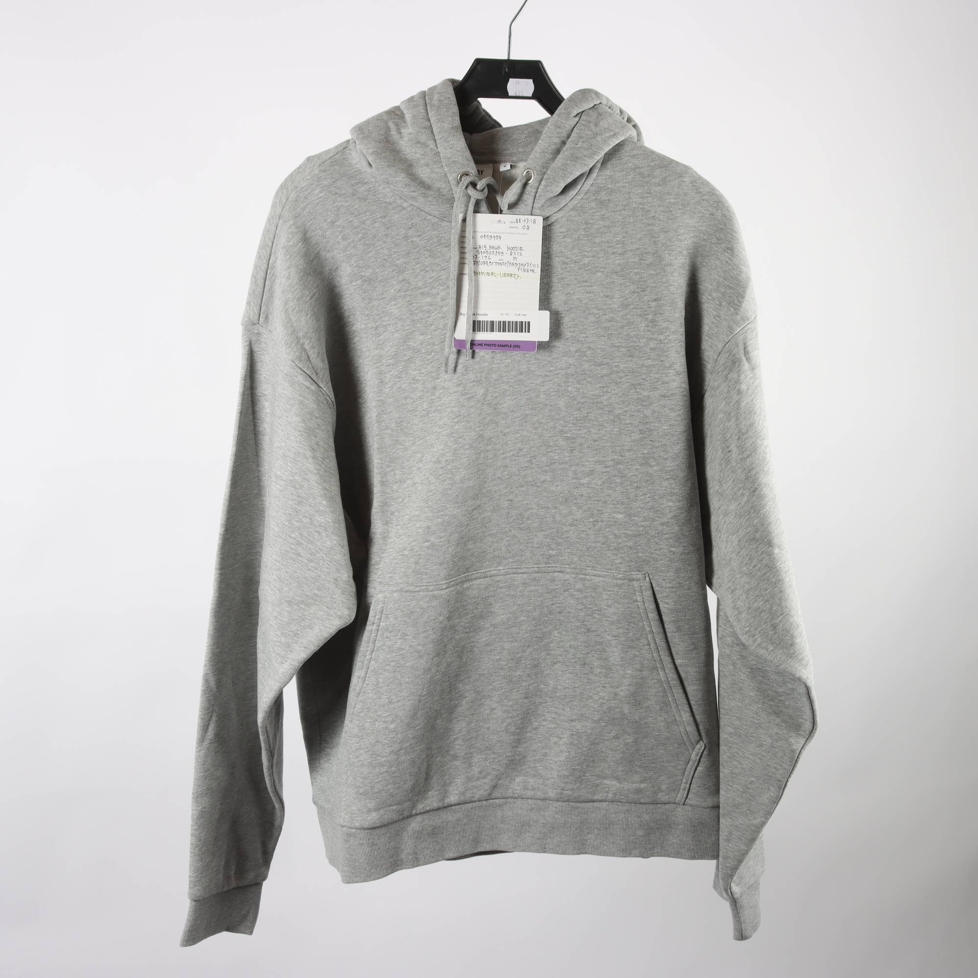 Hoodie, Weekday, grå, stl. M.