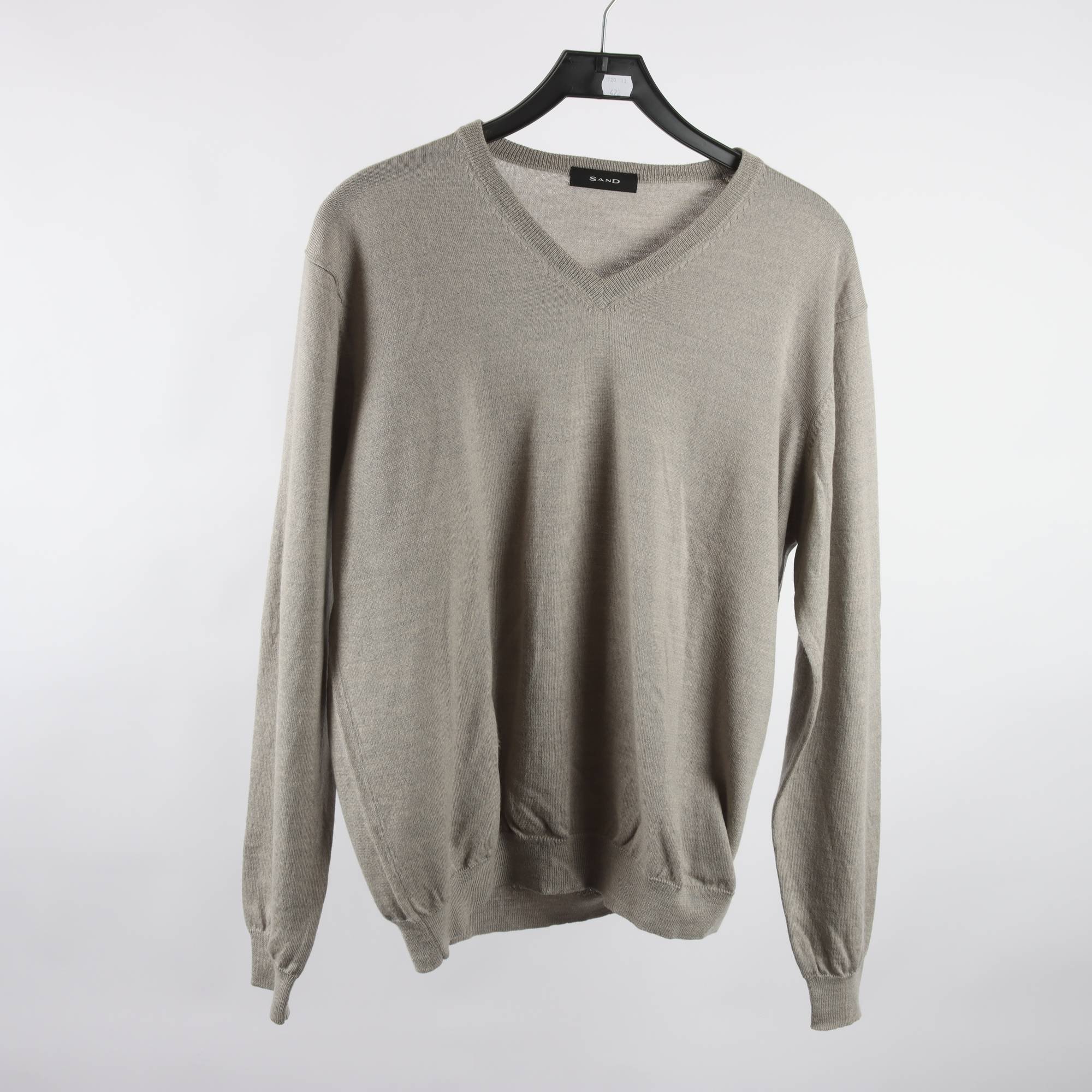 Tröja, Sand, grå, 100% ull, stl. L.