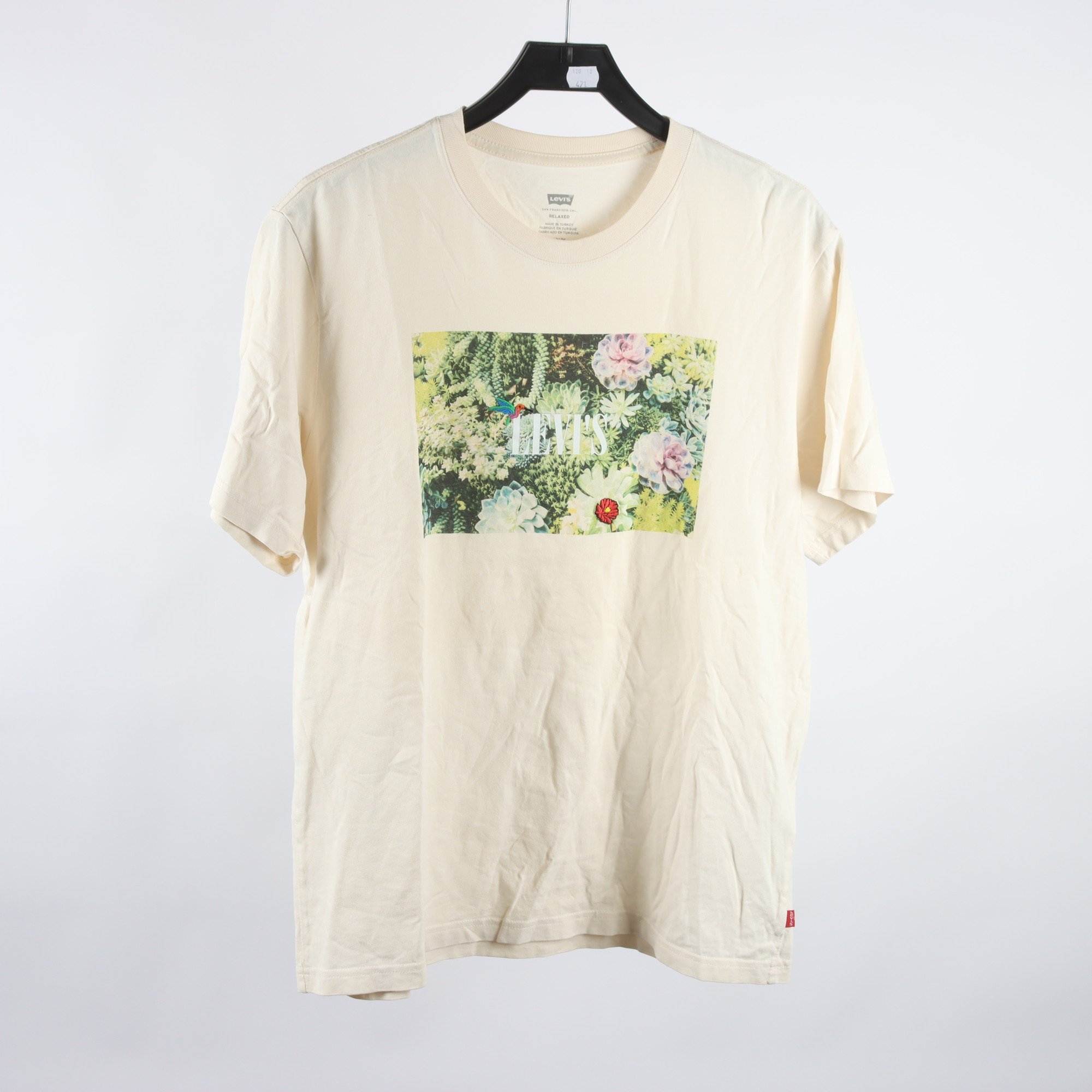 T-shirt, Levis, beige, stl. M.
