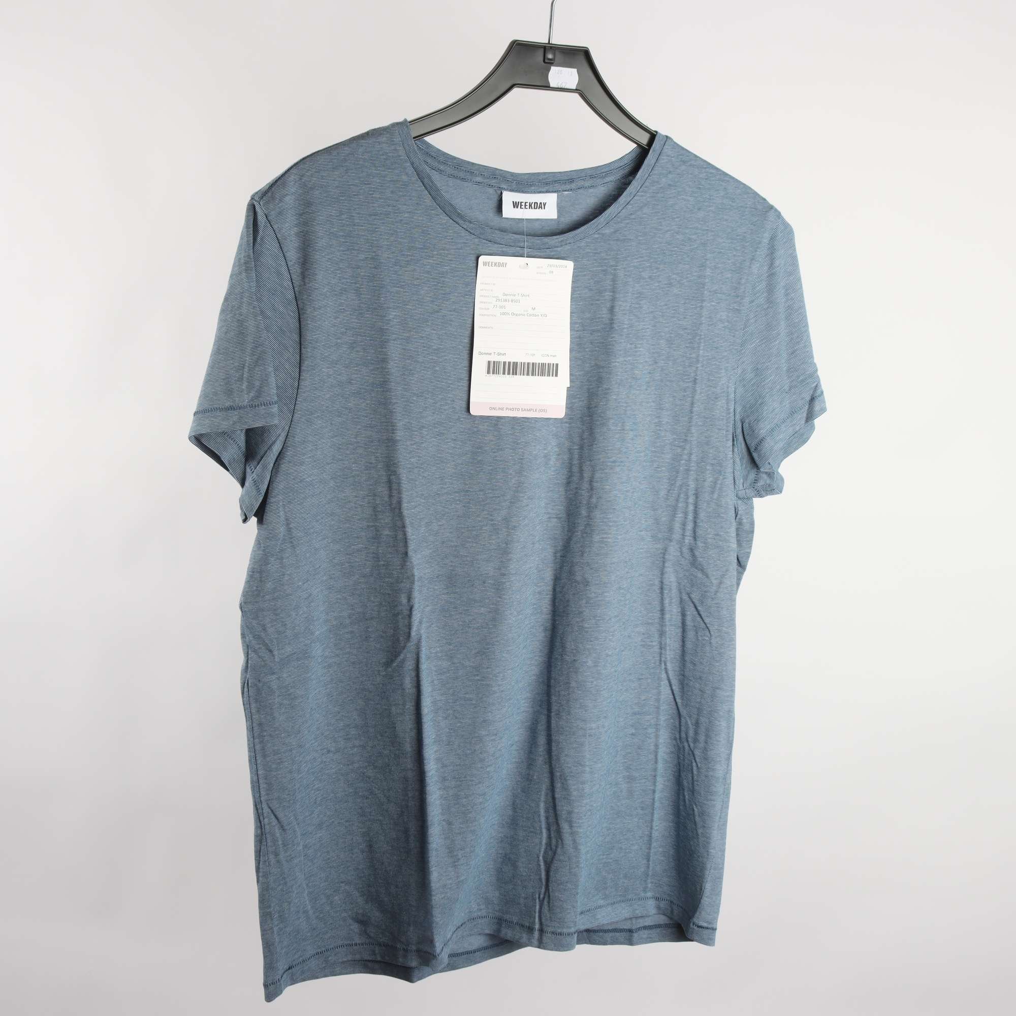 T-shirt, 2-pack, Weekday, gul, blå, stl. M.