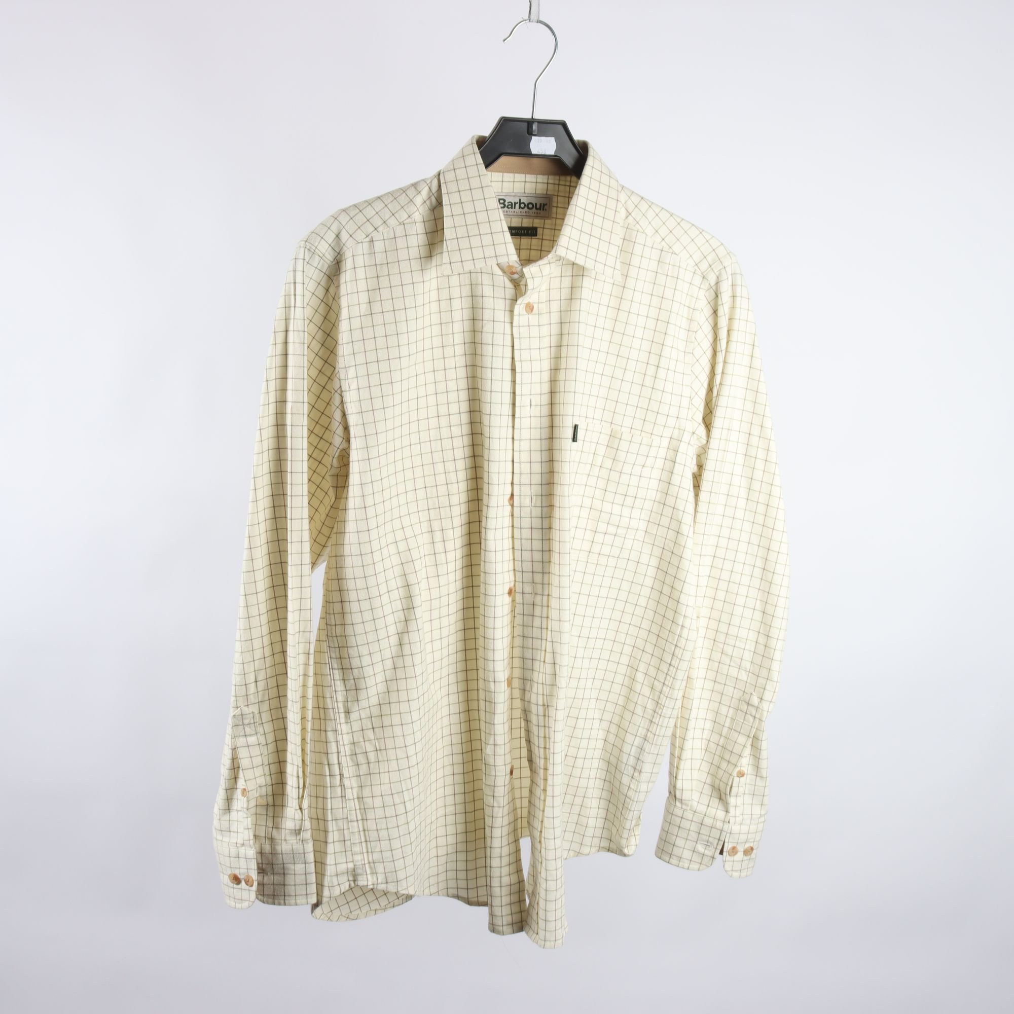 Skjorta, Barbour, rutig, beige, stl. S.