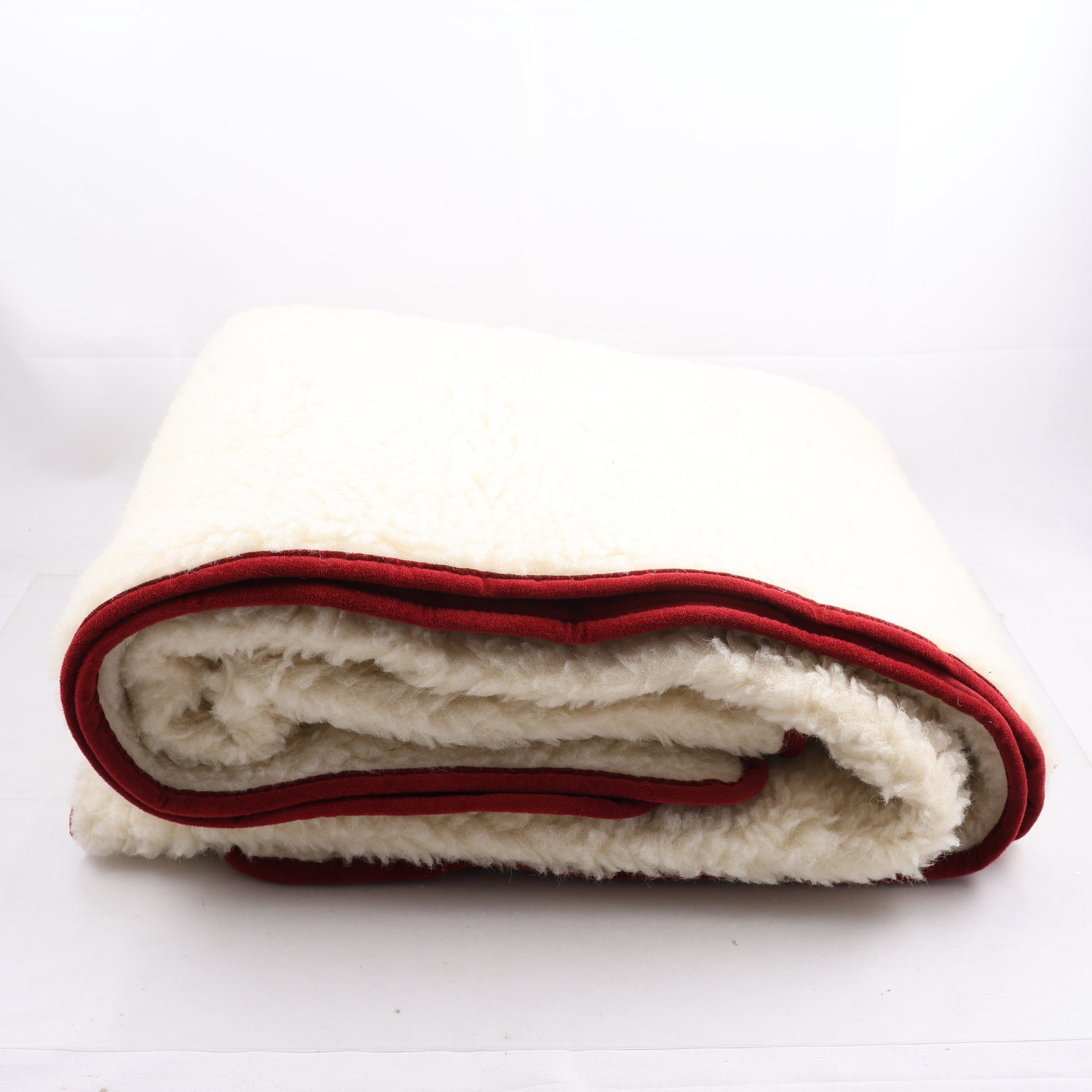 Täcke, Woolbed, offwhite, ull.