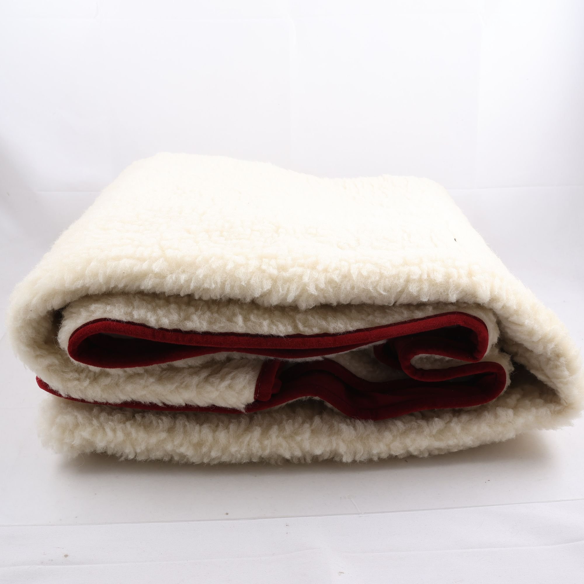 Täcke, Woolbed, offwhite, ull.