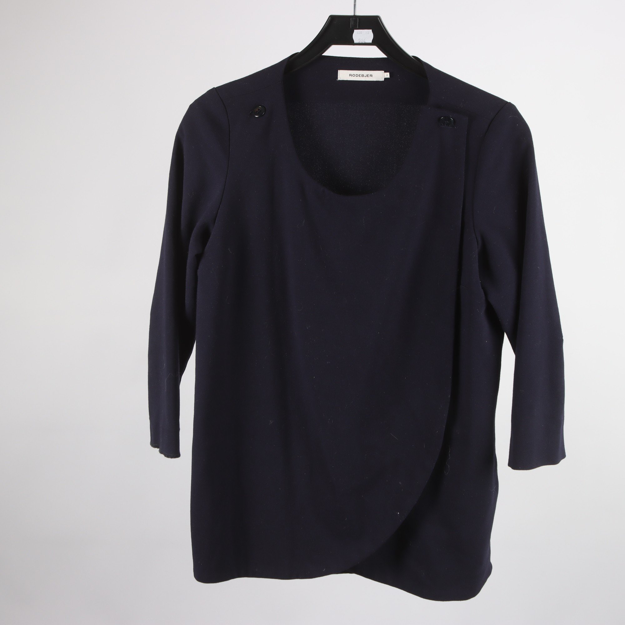 Blus, Rodebjer, blå, stl. S.