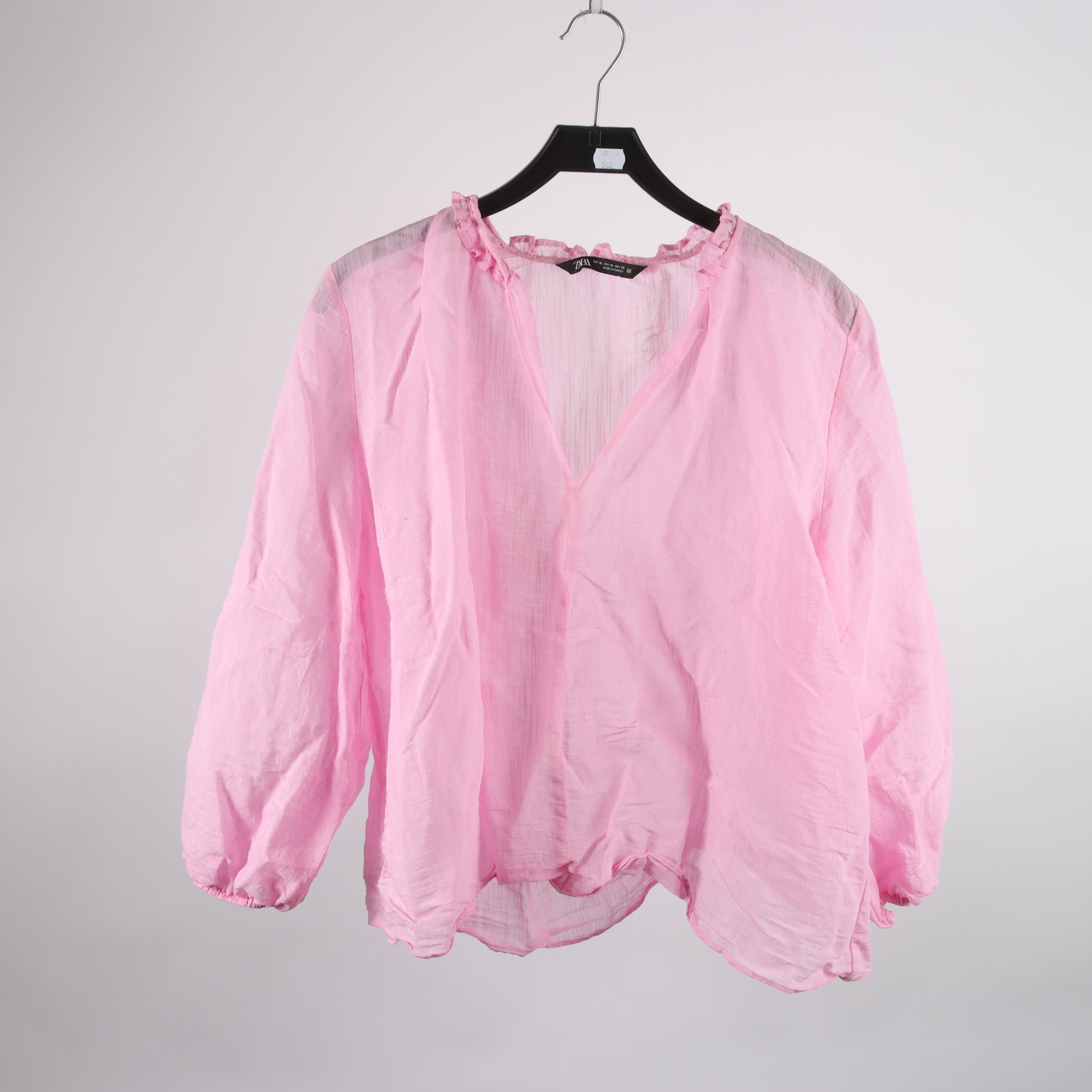 Blus, Zara, rosa, transparant, stl. XL.