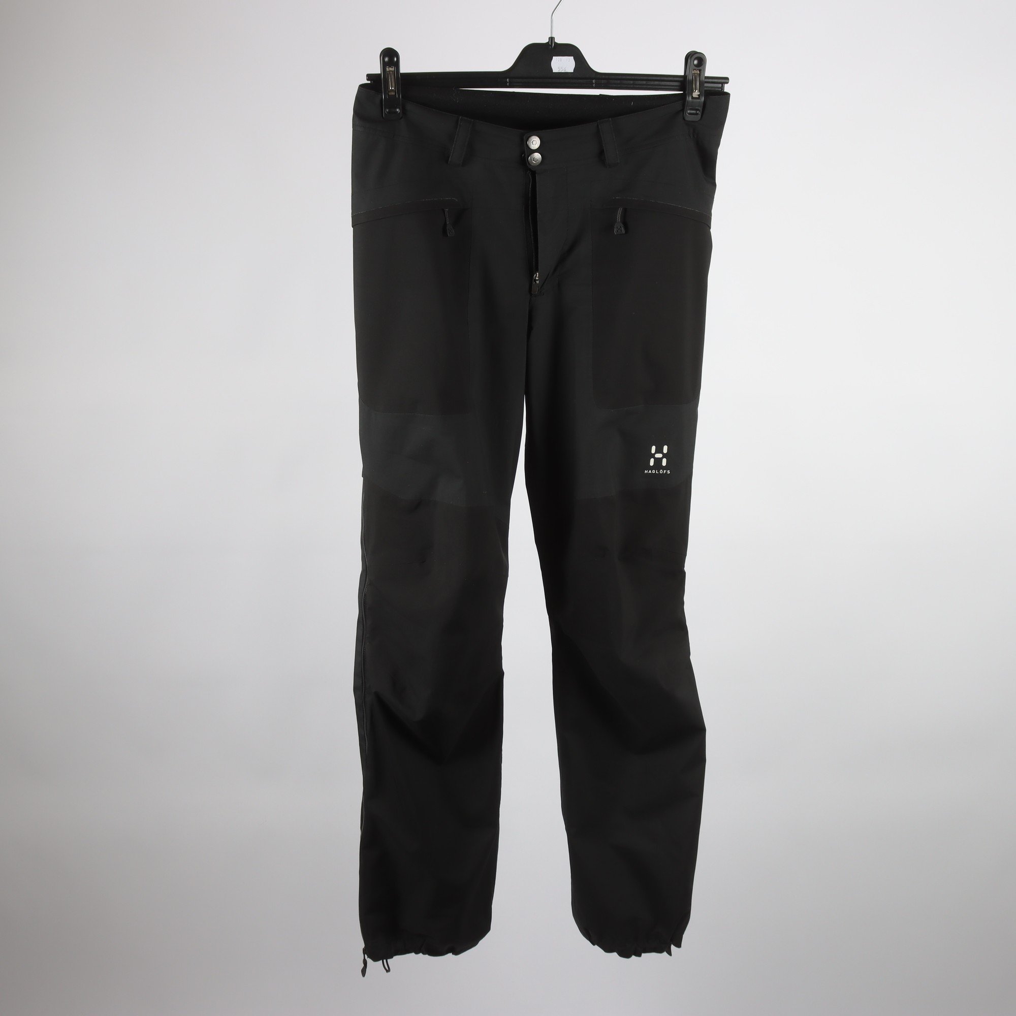 Friluftsbyxor, Haglöfs, svart, stl. S long.