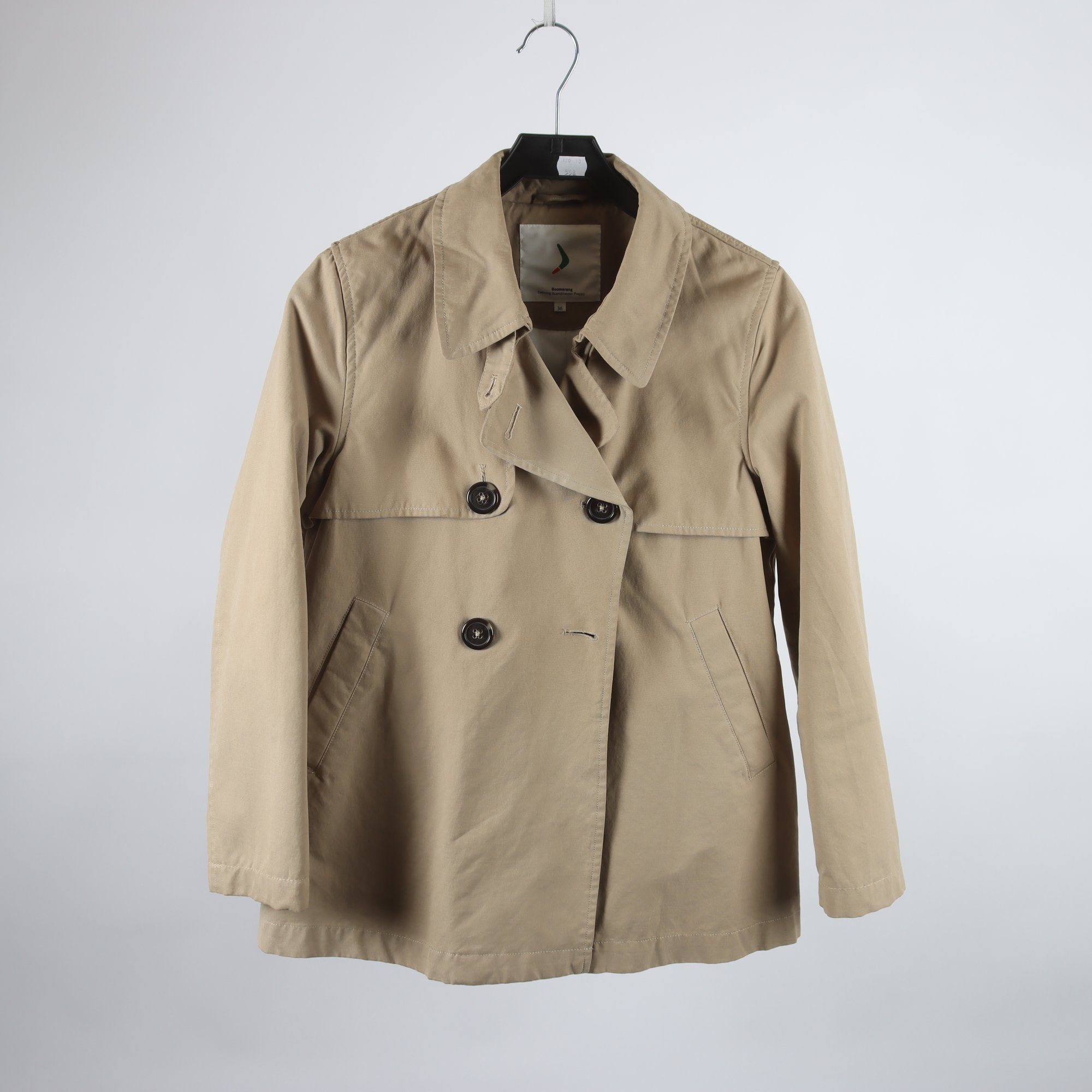 Sommarjacka, Boomerang, beige, stl. 36.