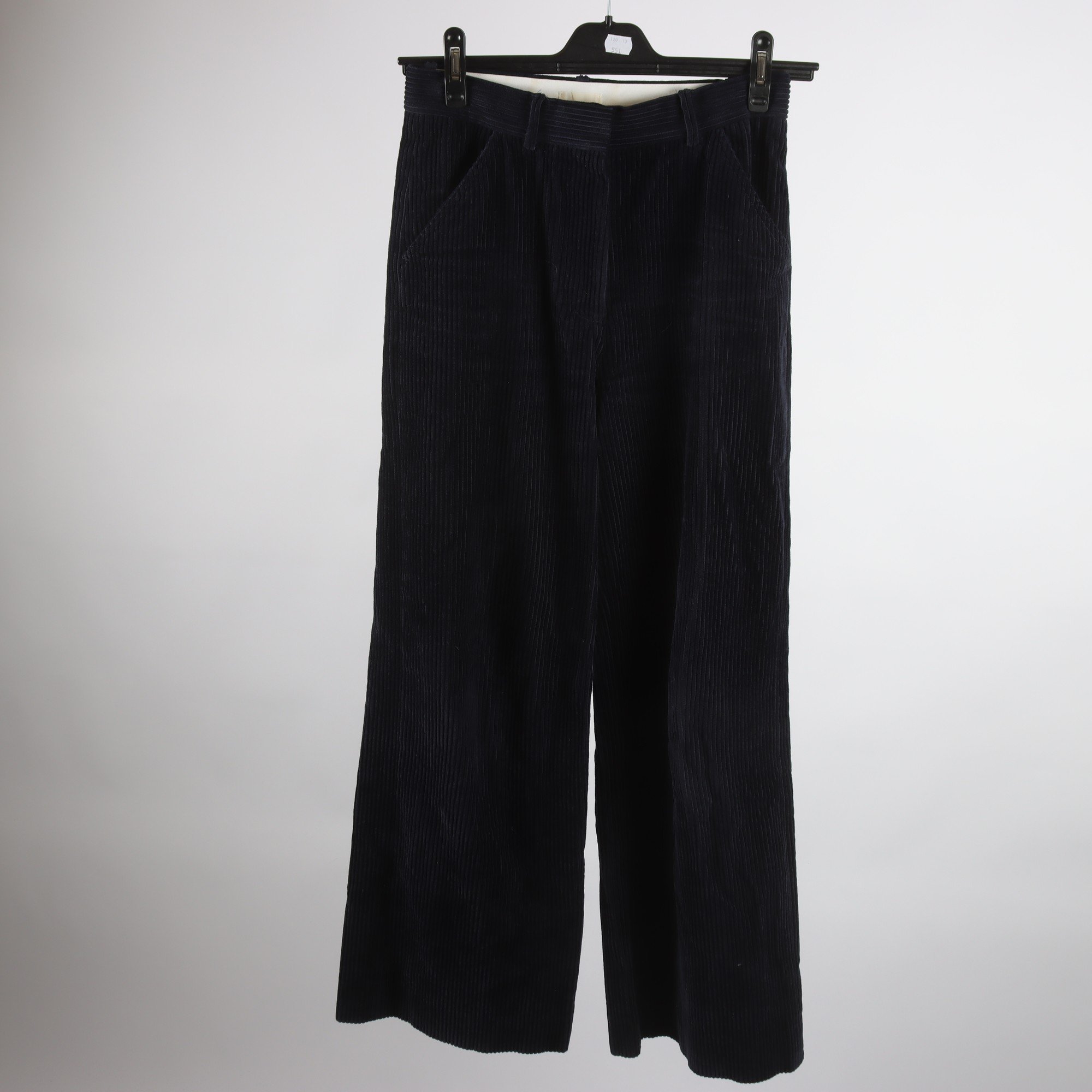 Byxor, Arket, blå, manchester, stl. 36.