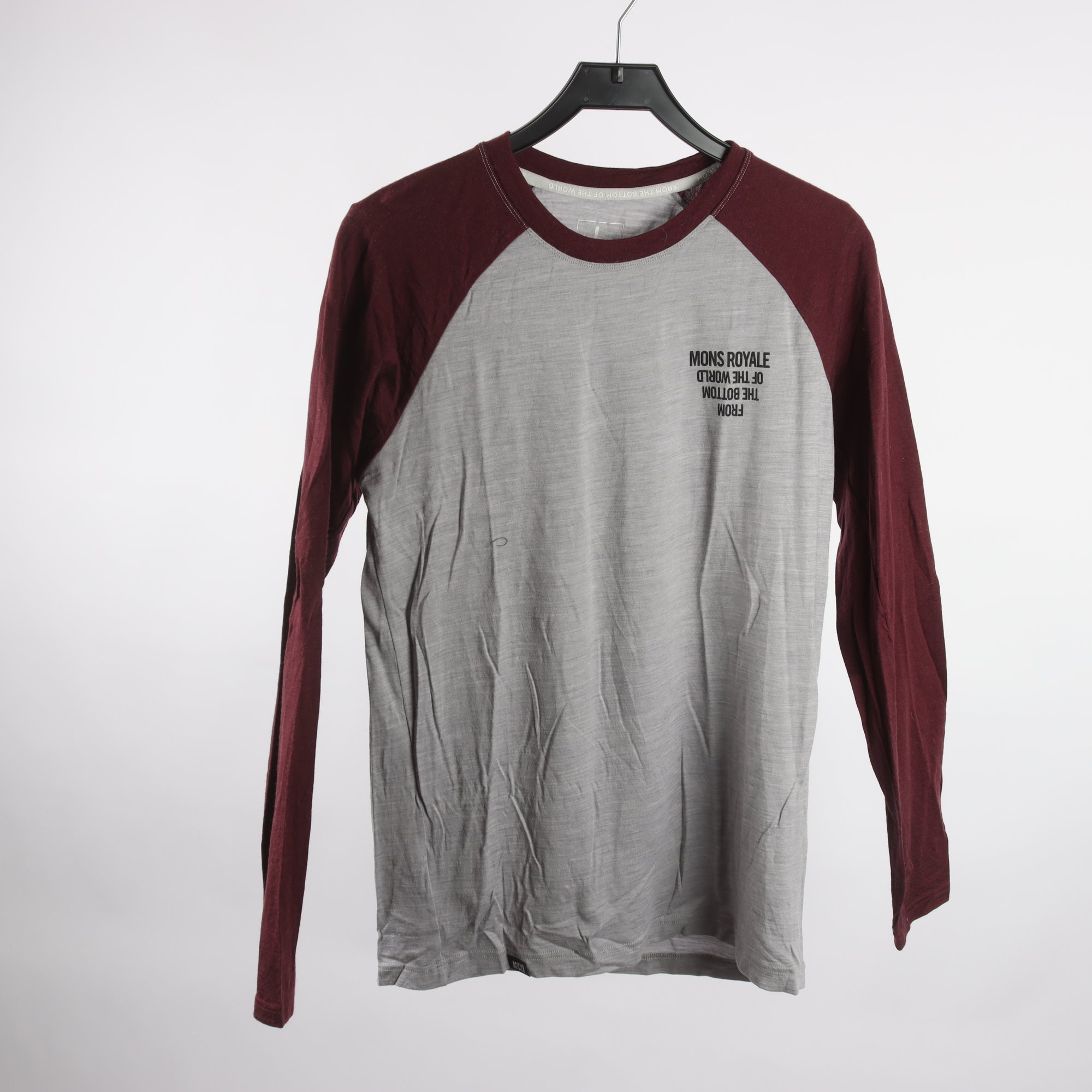 Underställströja 2-pack, Mons Royale, vinröd, blå, grå, stl. L