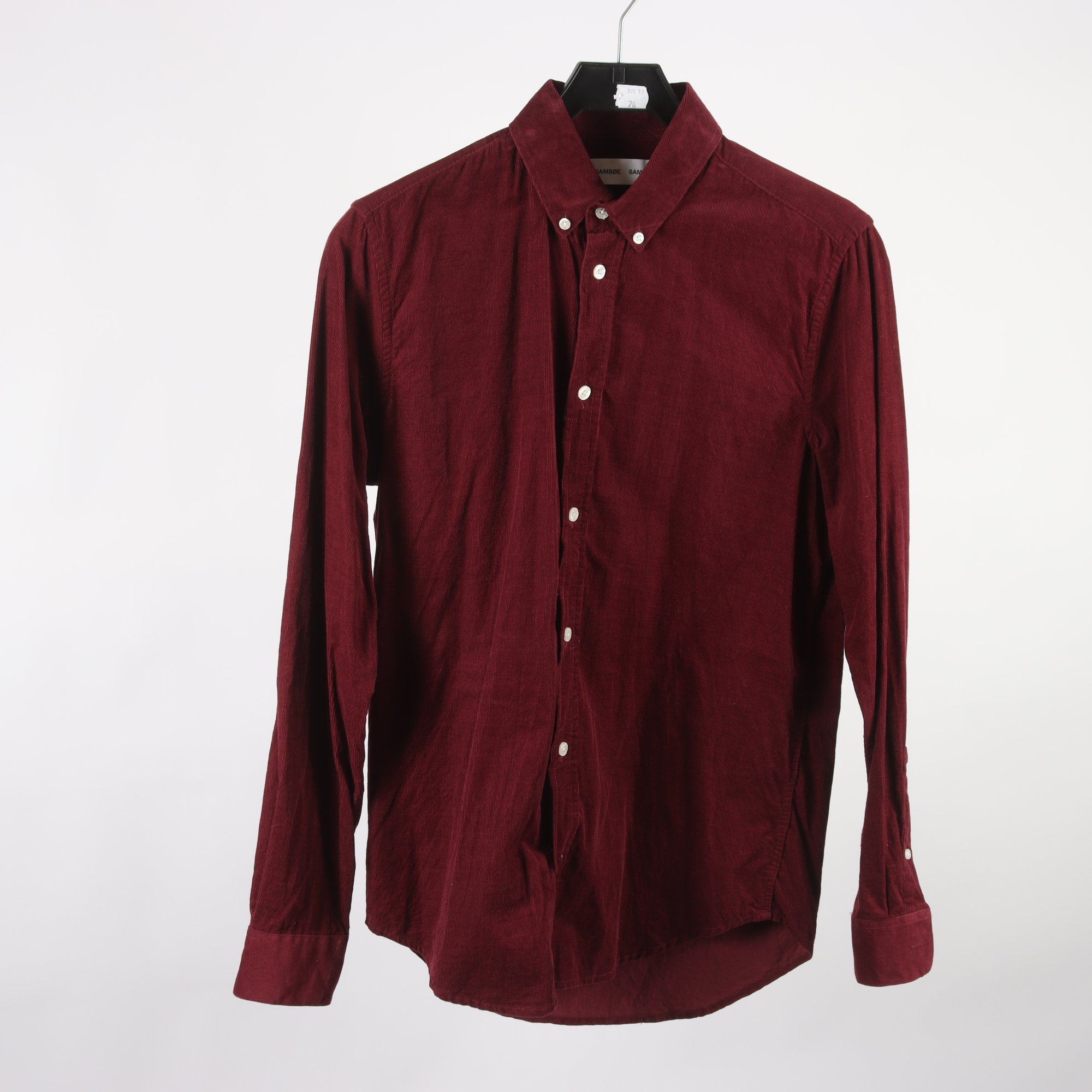 Manchesterskjorta, Samsøe Samsøe, vinröd, stl. XS