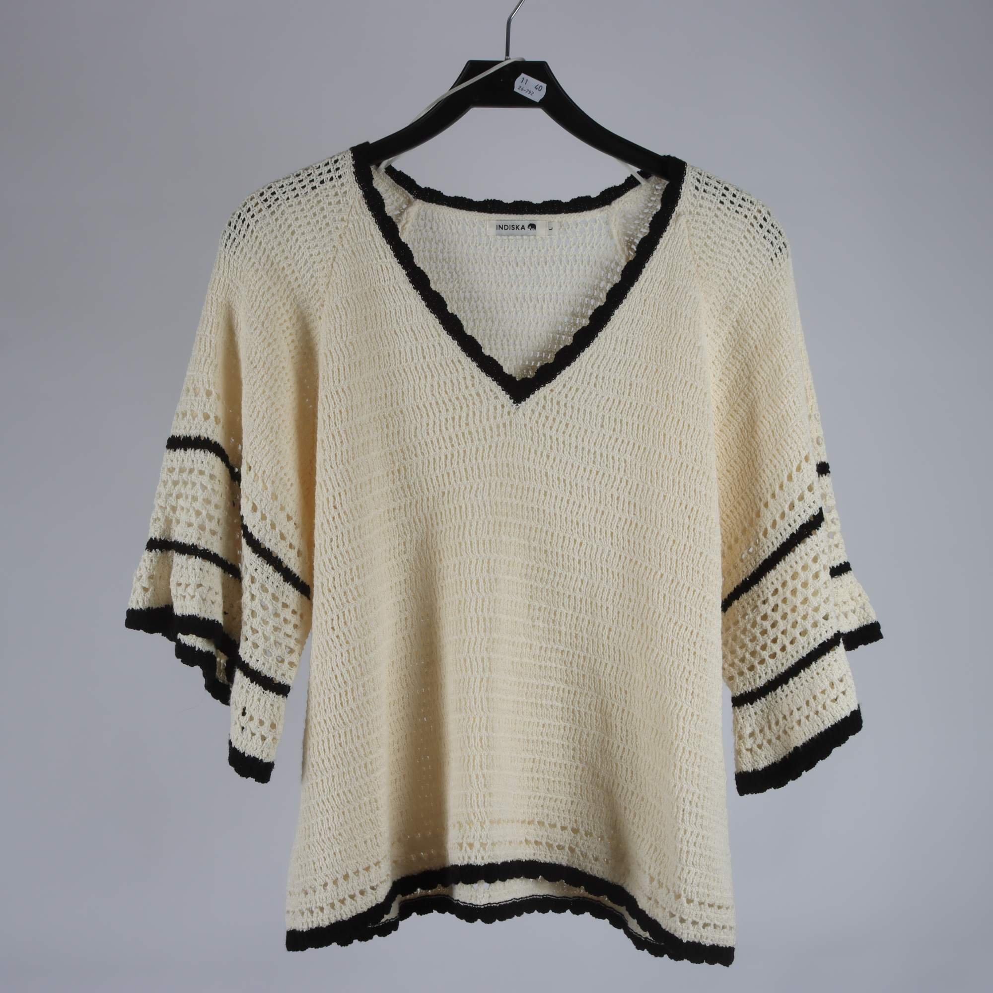 Virkad tröja, Indiska, stl. L