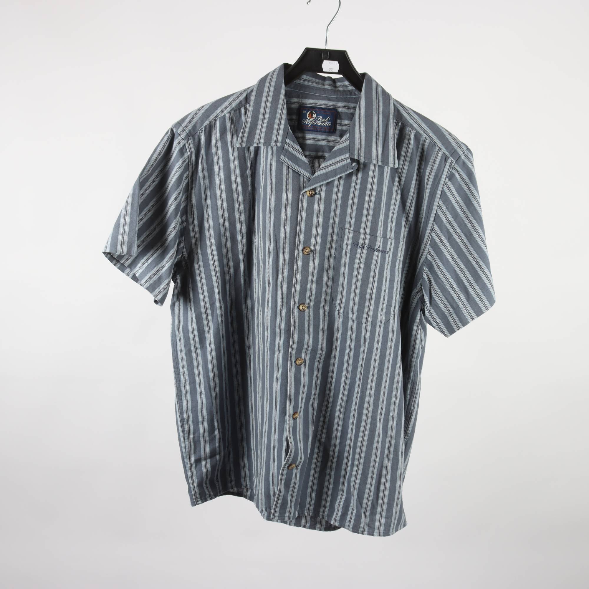 Skjorta, PeakPerformance, blå, randig, stl. M