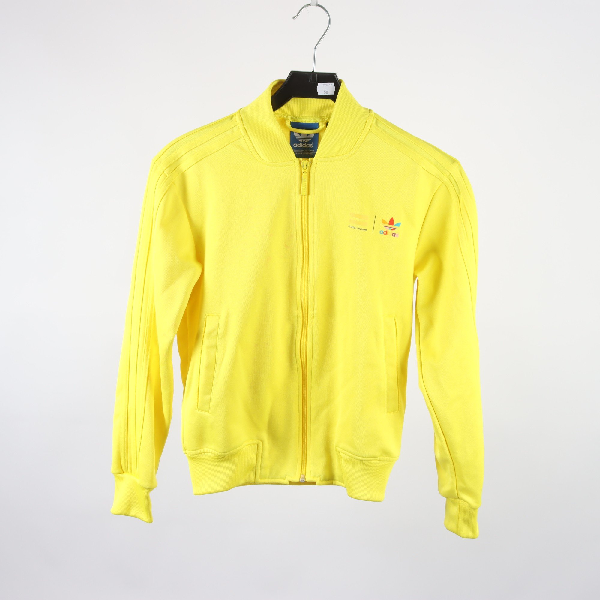 Sportjacka, Adidas, Pharrell Williams, gul, stl. 2XS