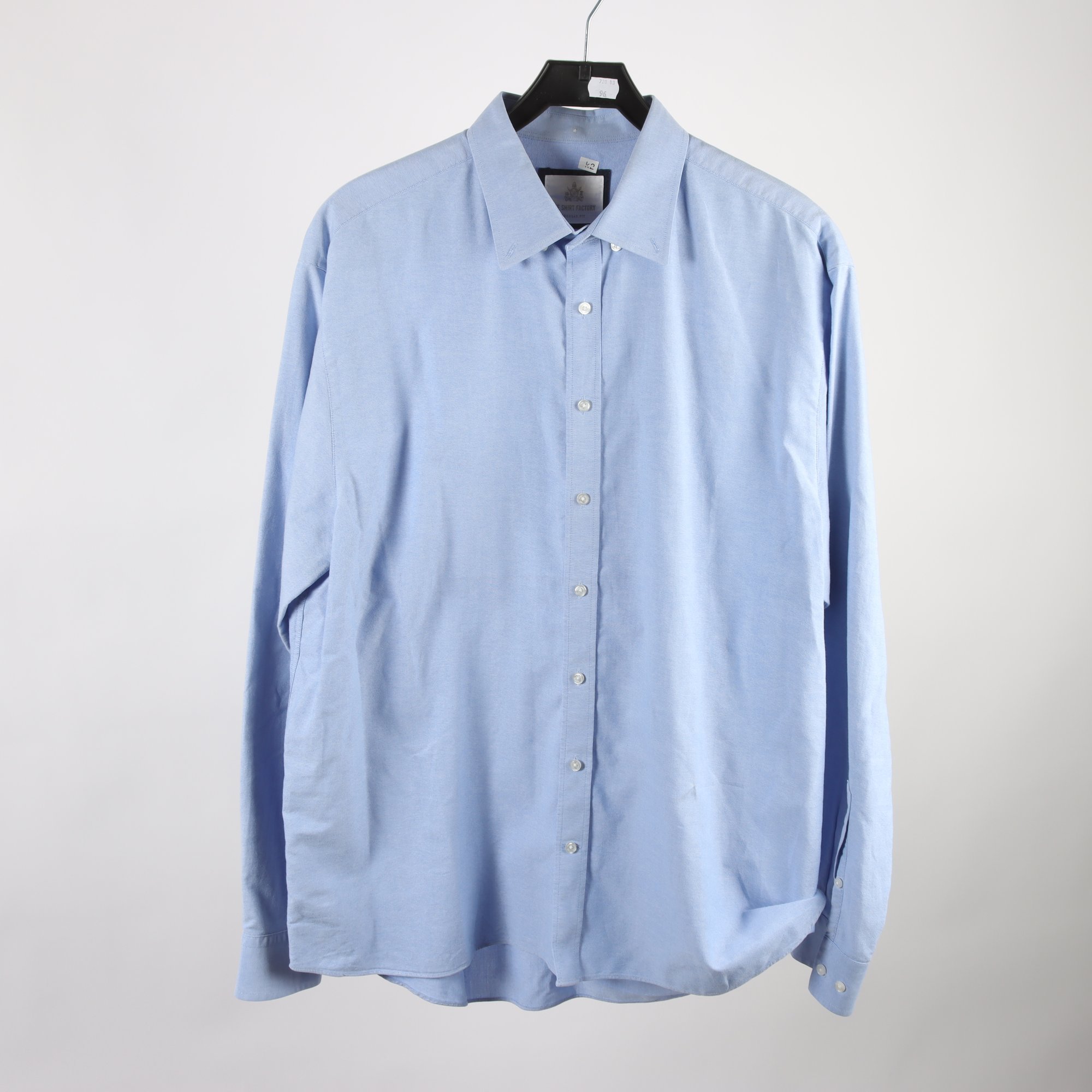 Skjorta, The Shirt Factory, blå, stl. XL