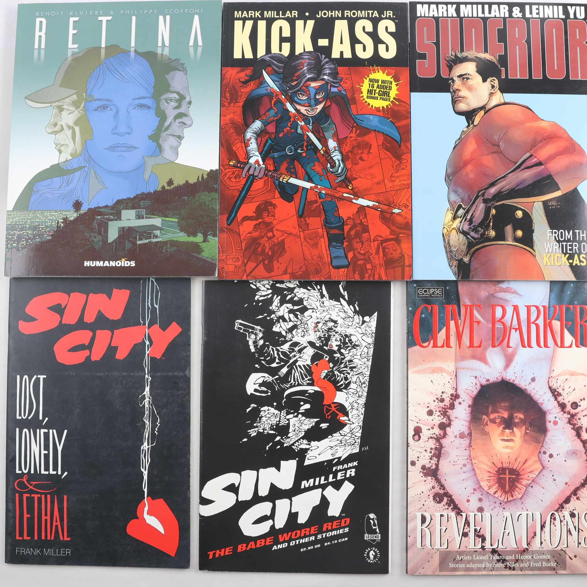 Engelska & amerikanska serier, olika förlag, paket med 9 volymer, samfraktas ej