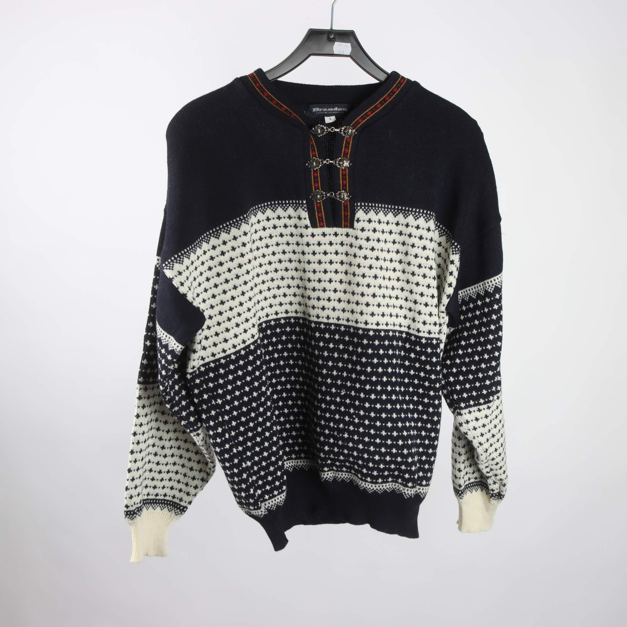 Tröja, Brandon, blå, vit, stl. S