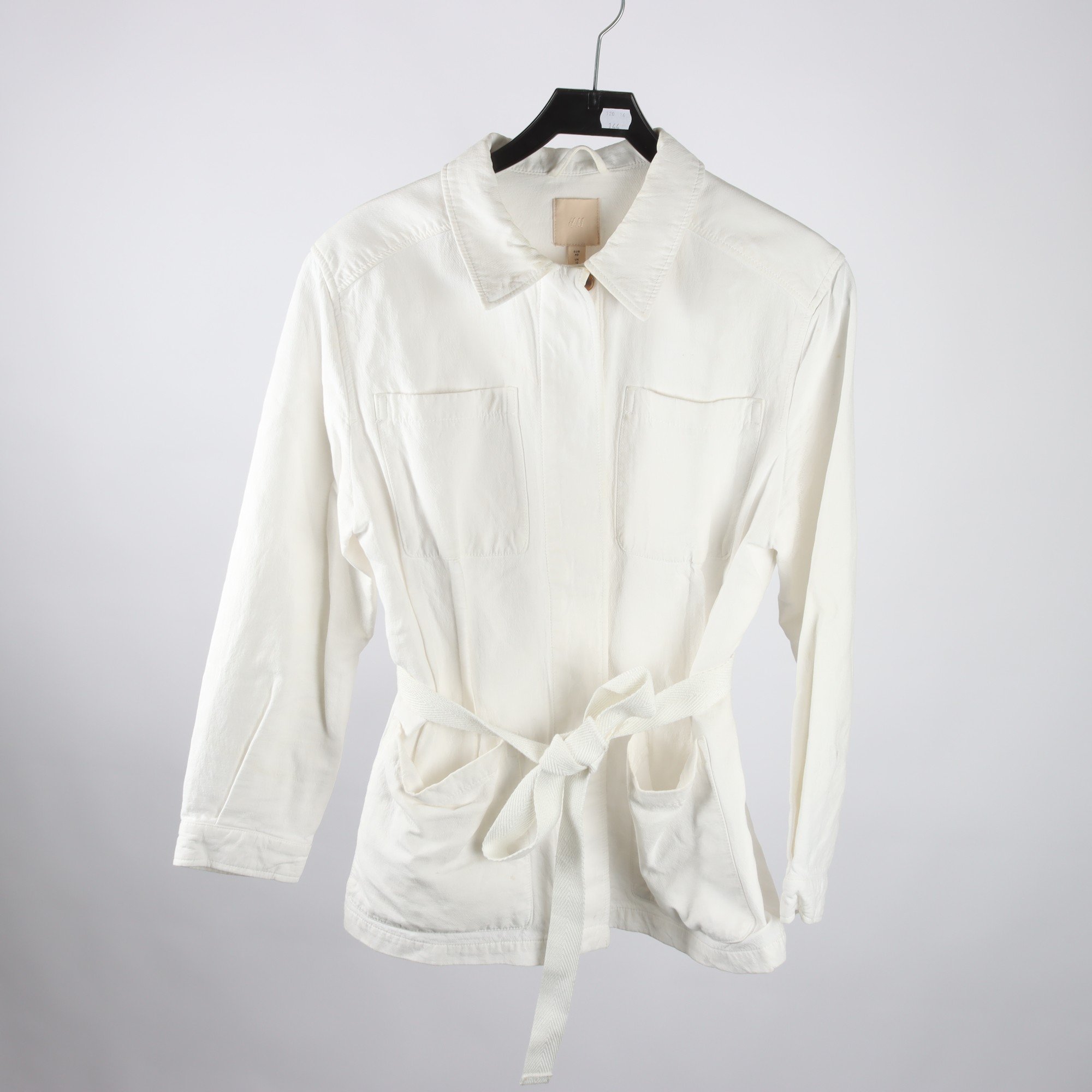 Vårjacka, H&M, vit, stl. 40