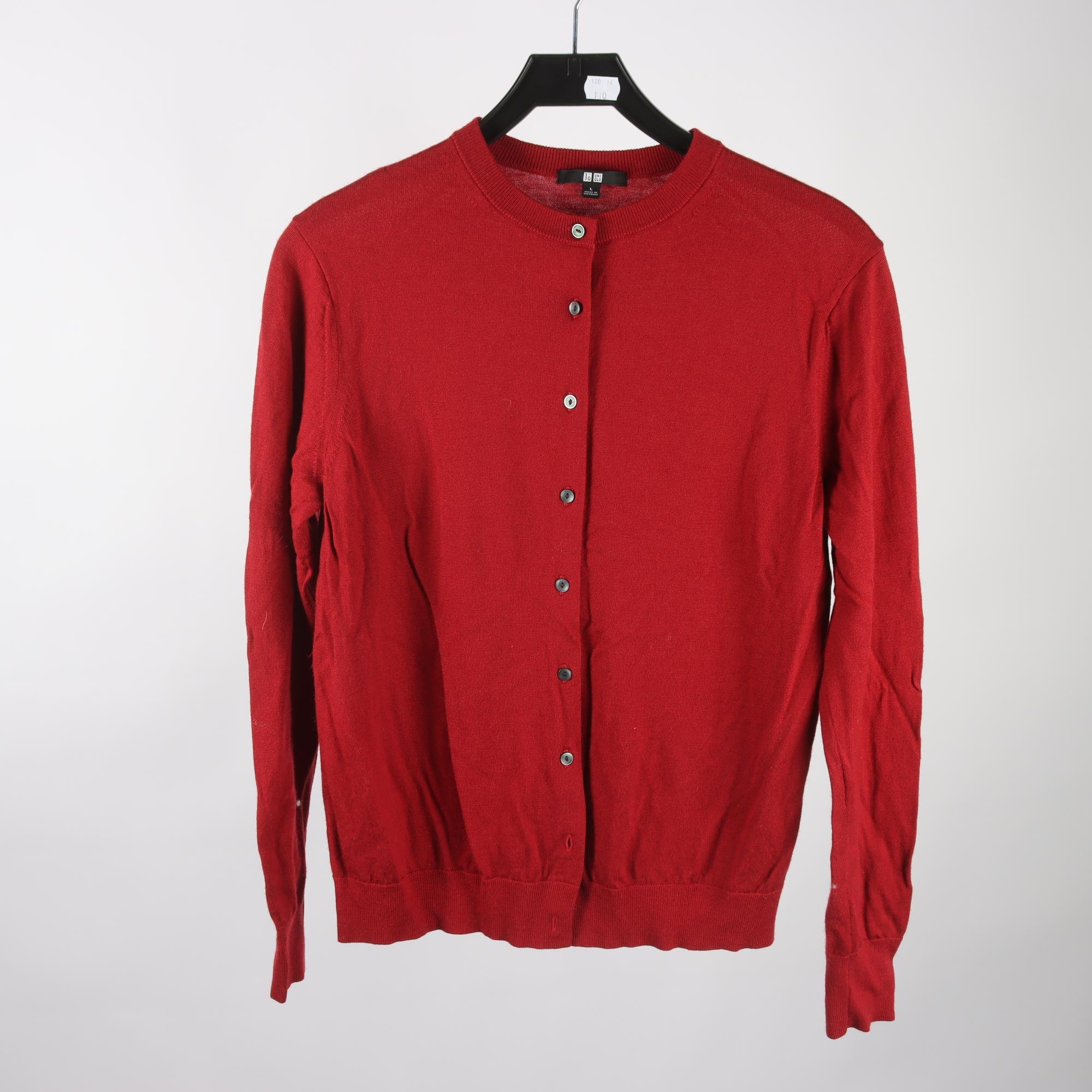 Kofta, Uniqlo, vinröd, stl. L