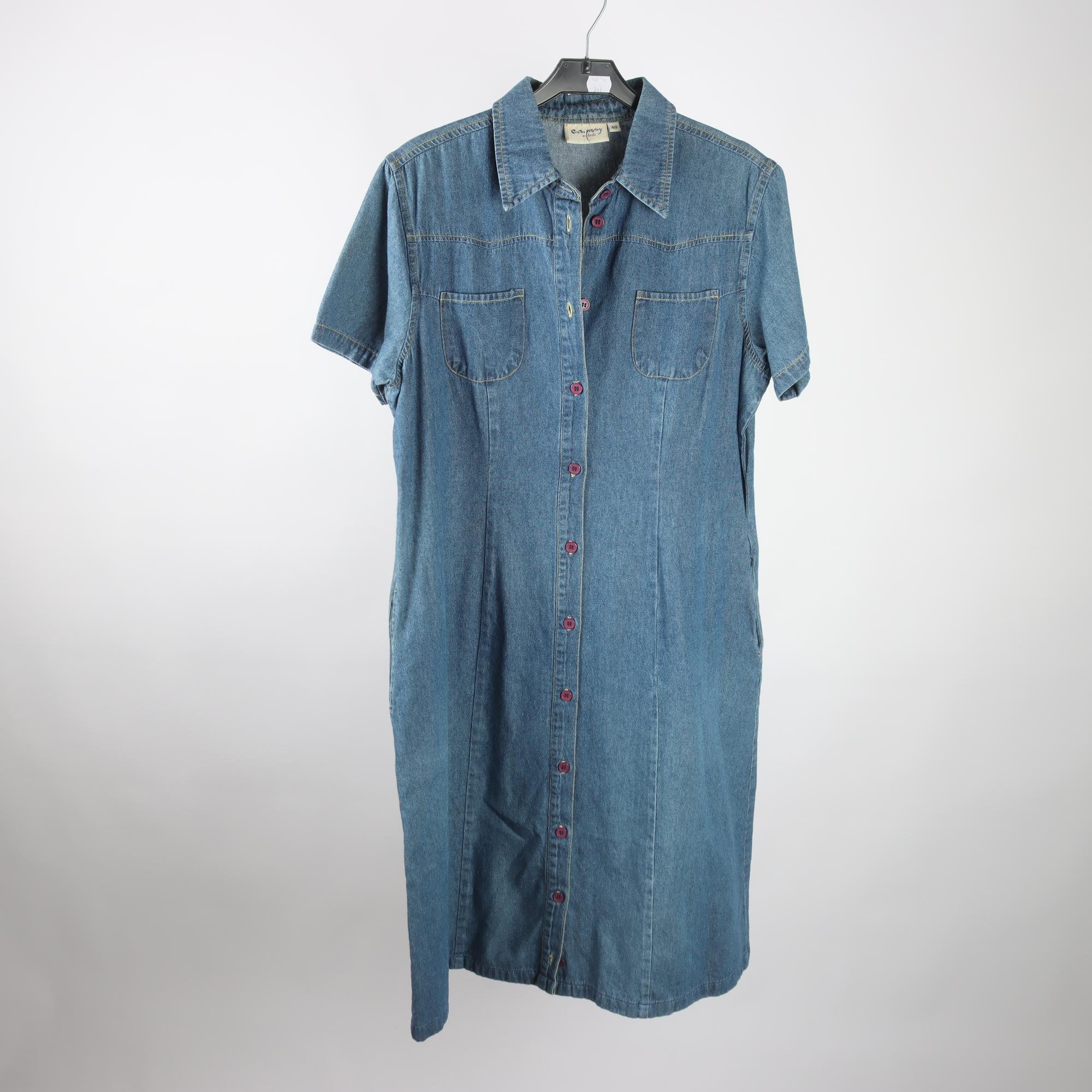 Jeansklänning, Company, blå, stl. 40.