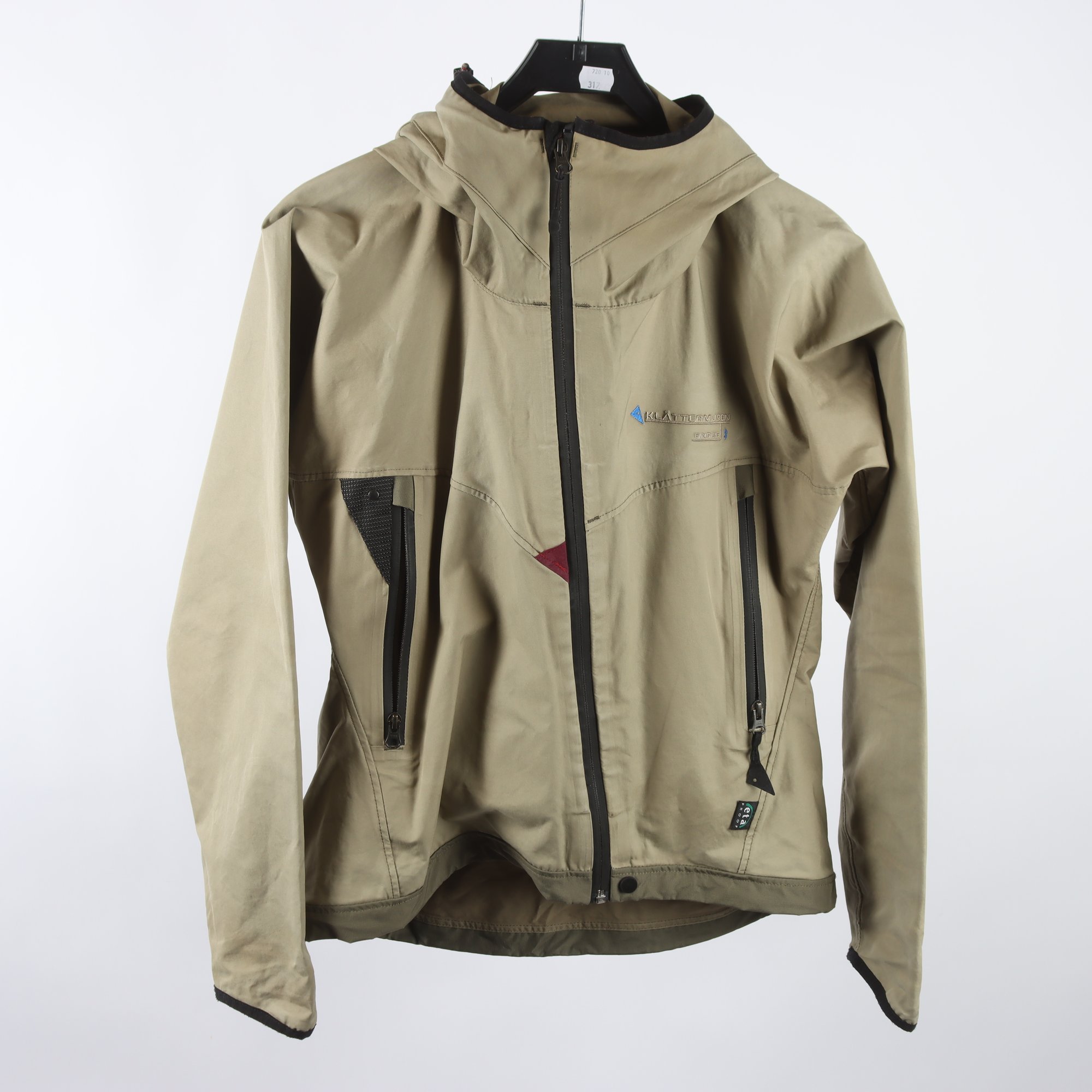 Friluftsjacka, Klättermusen, grön, stl. M.