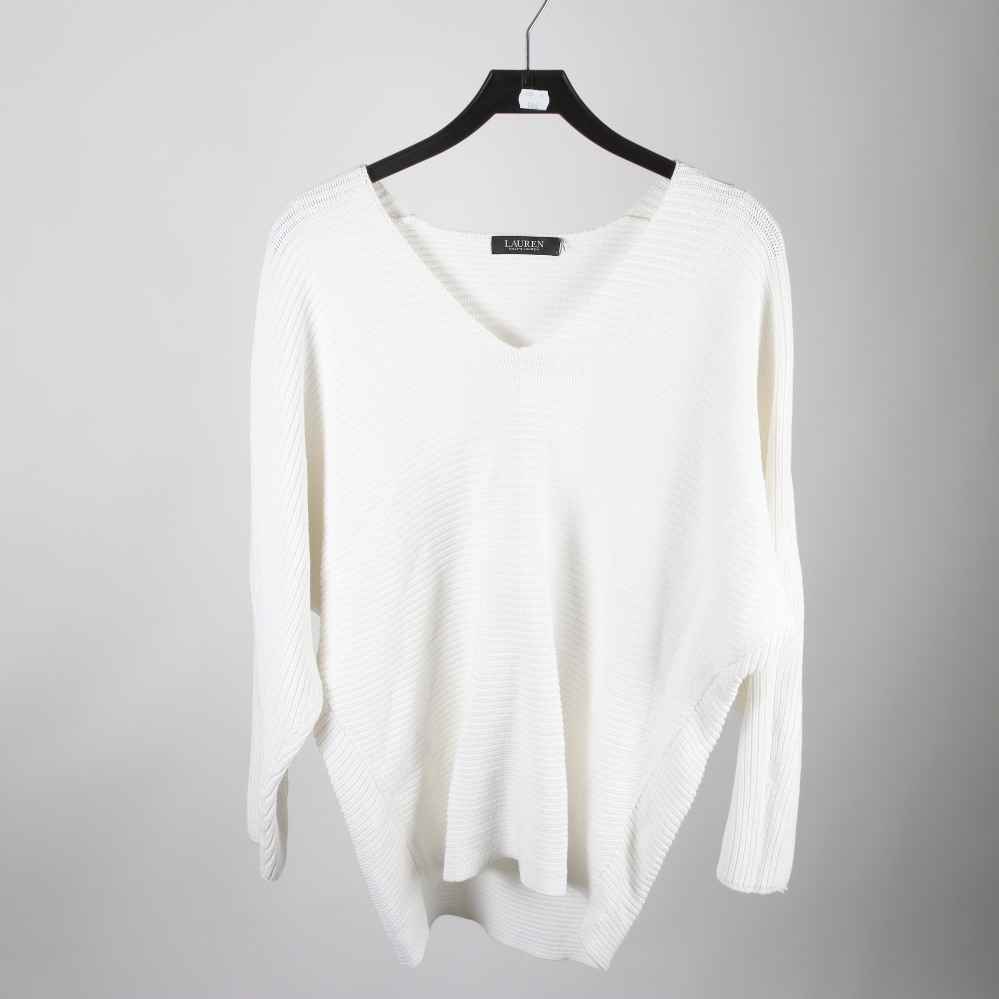 Tröja, Ralph Lauren, vit, stl ca. XL