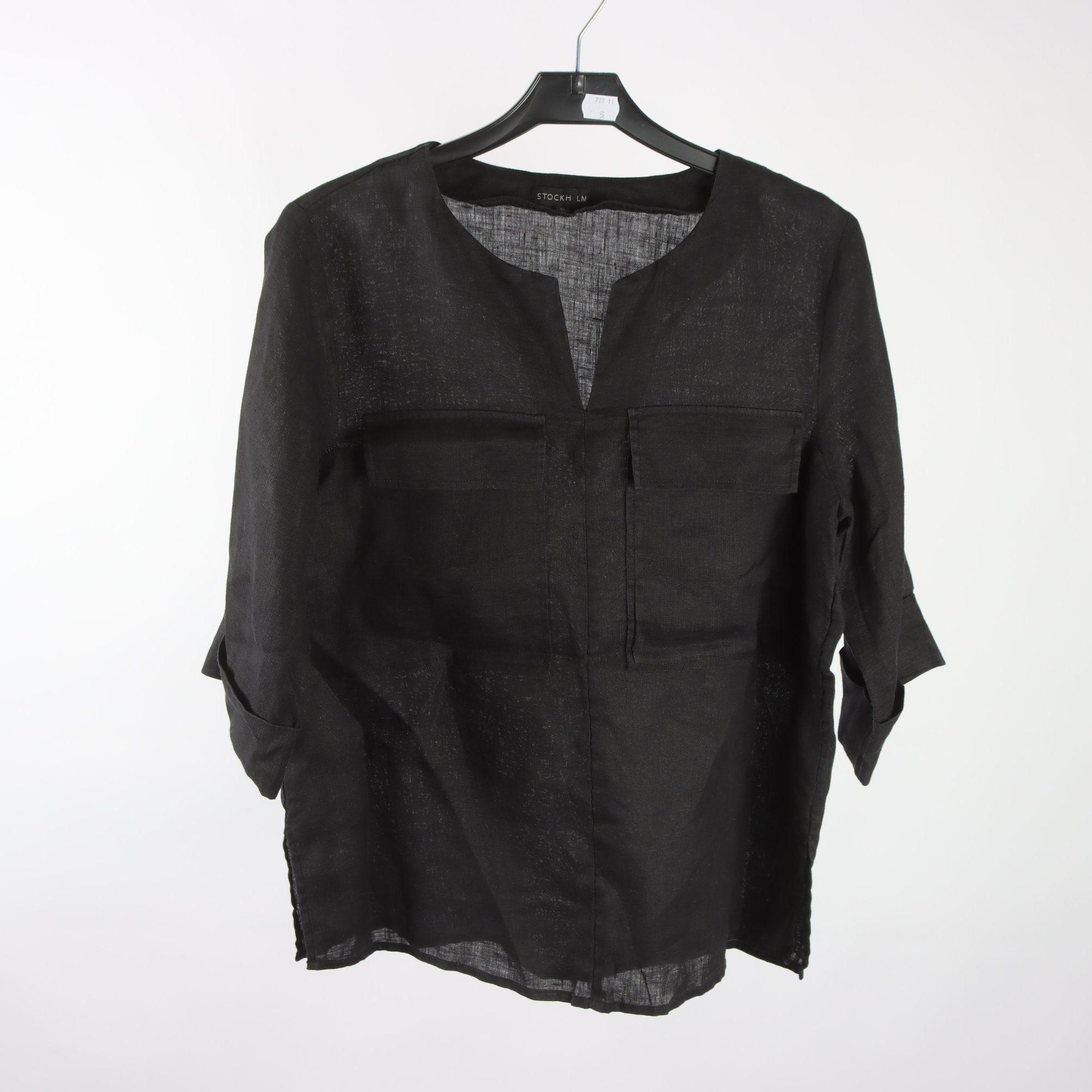 Blus, STOCKH LM, svart, stl. 36