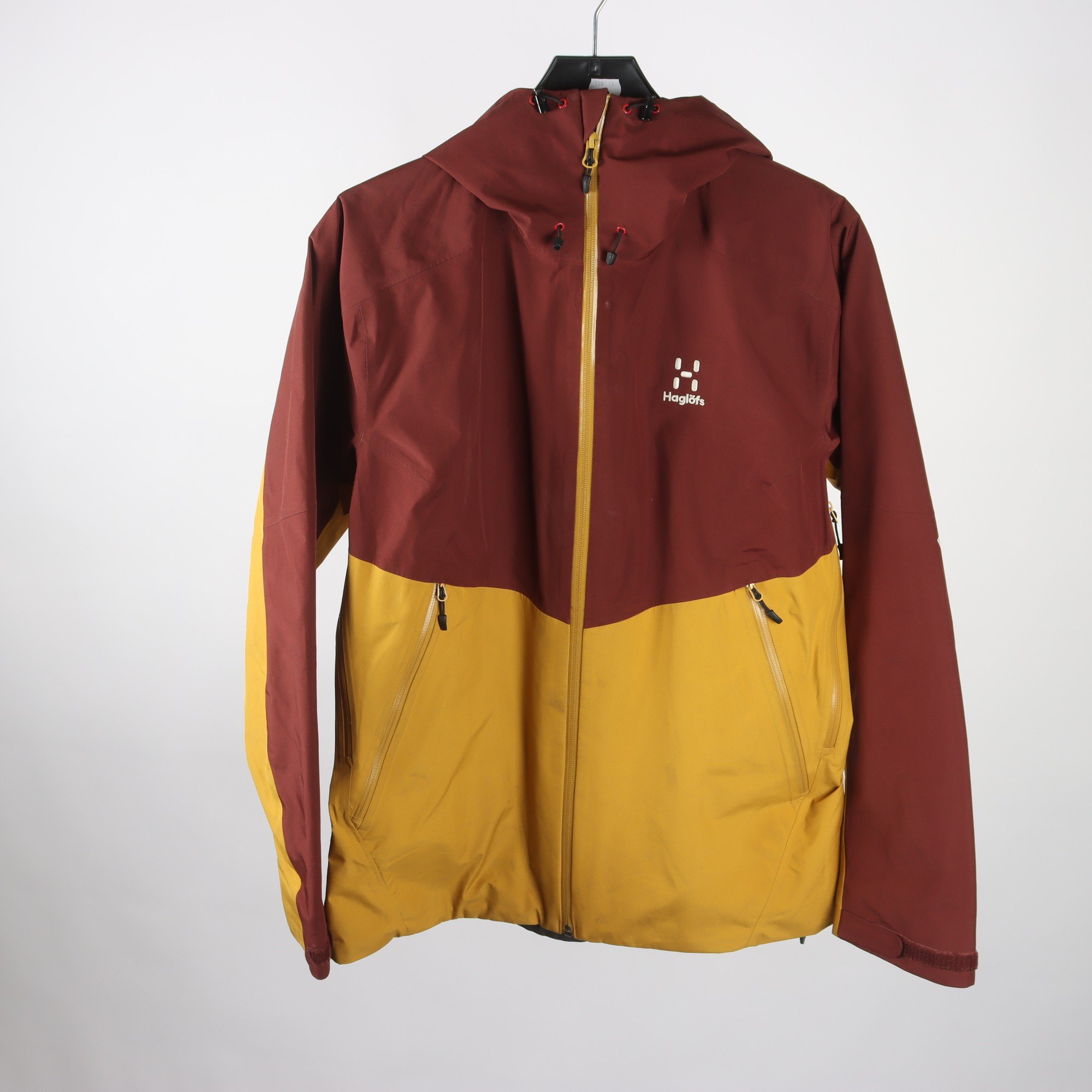 Vindjacka, Haglöfs, brun, senapsgul, stl. L.