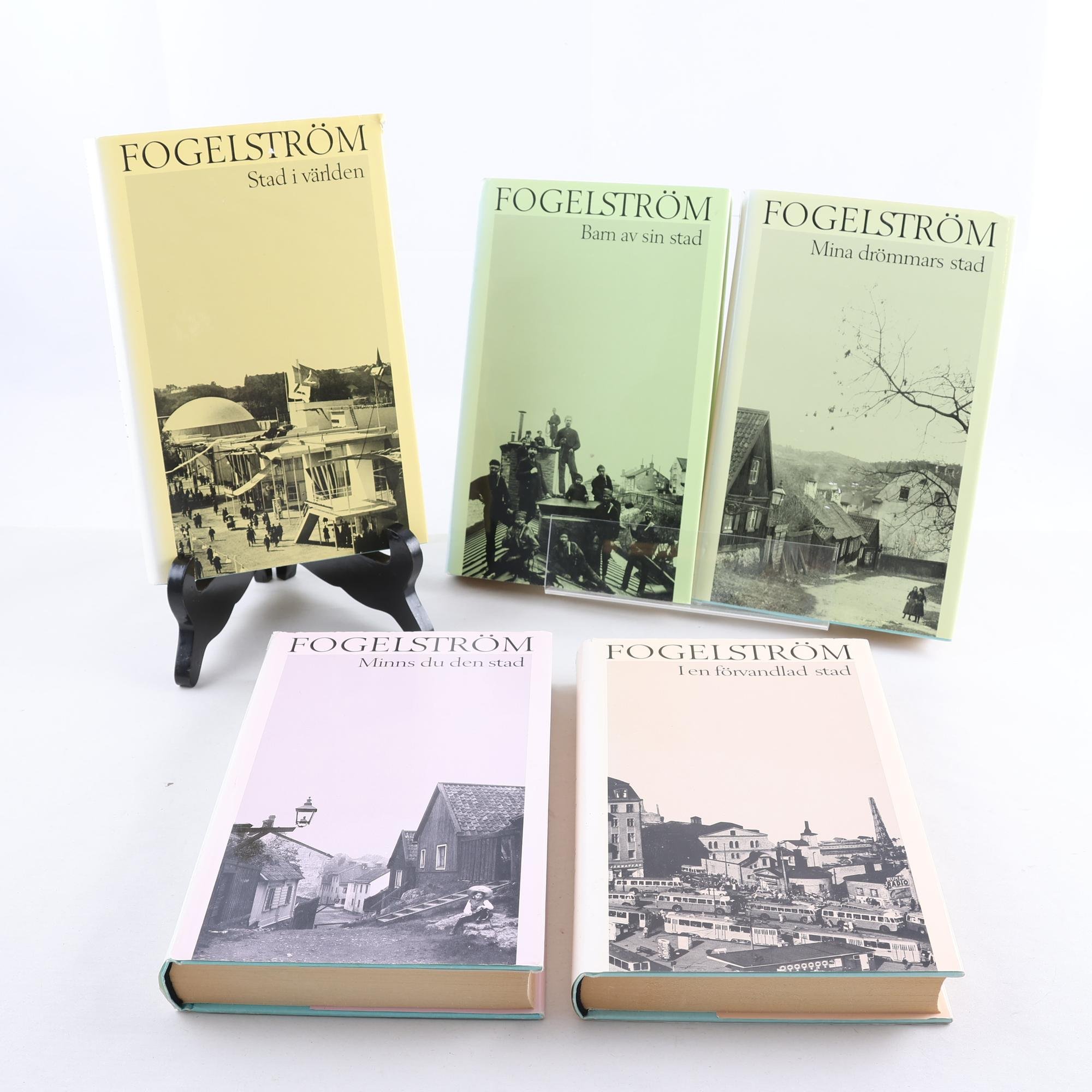 Per Anders Fogelström, Mina drömmars stad, 5 vol. Samfraktas ej.