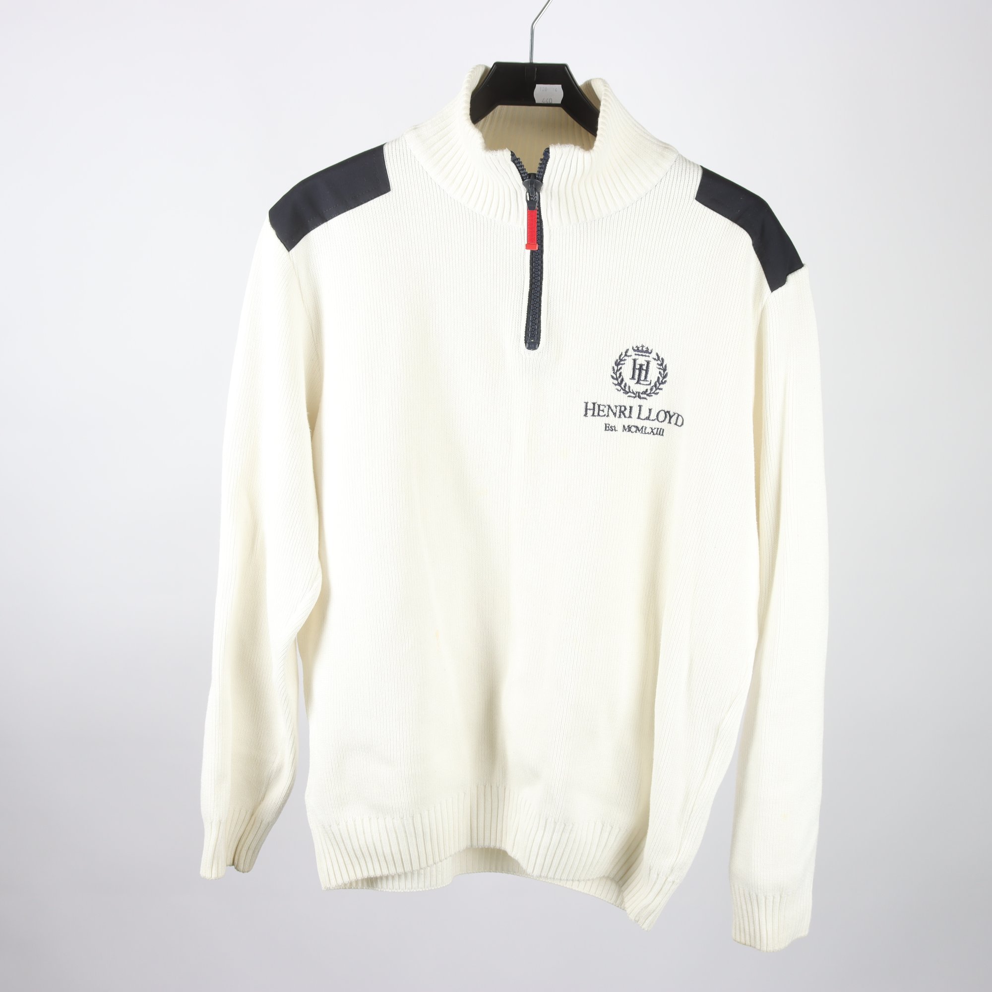 Tröja, Henri Lloys, vit, stl. XL.