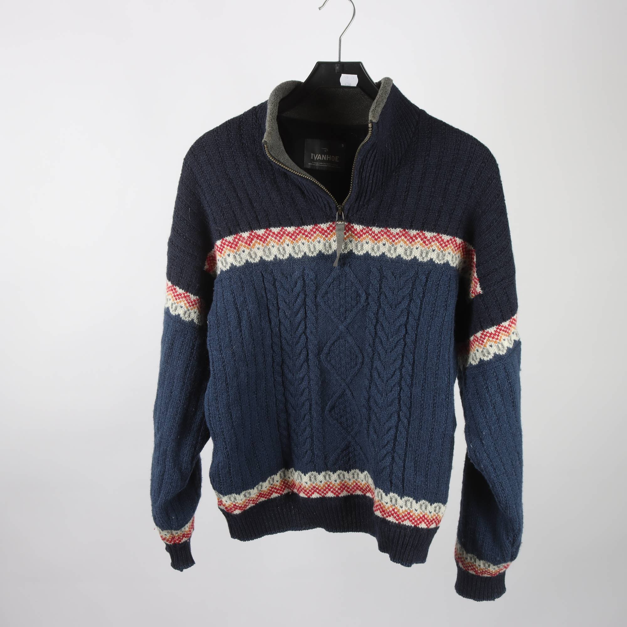 Tröja, Ivonhoe, blå, 100% ull, fodrad, stl. S.