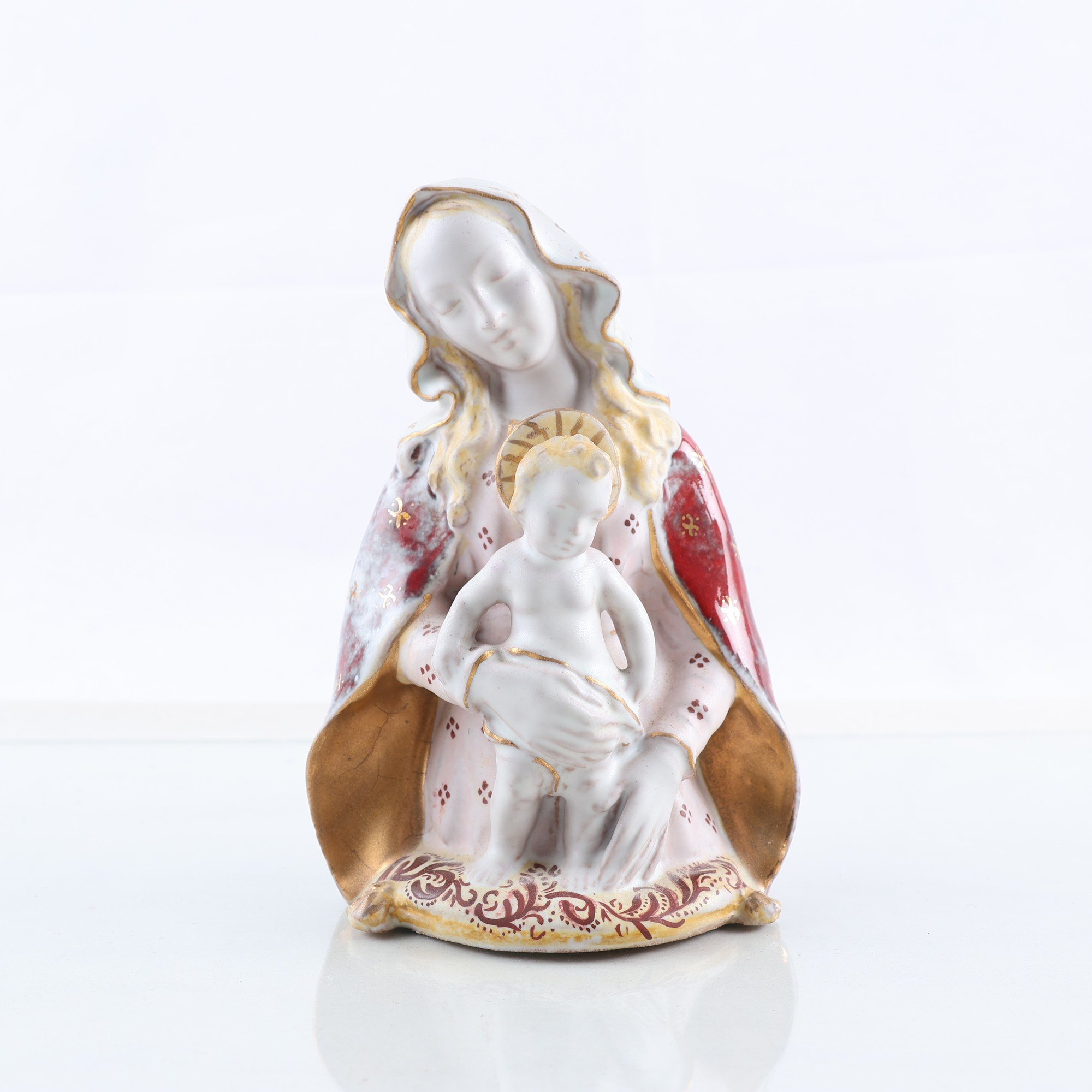 Figurin, Maria och Jesus, MCM Pattarino, Italien, sign.