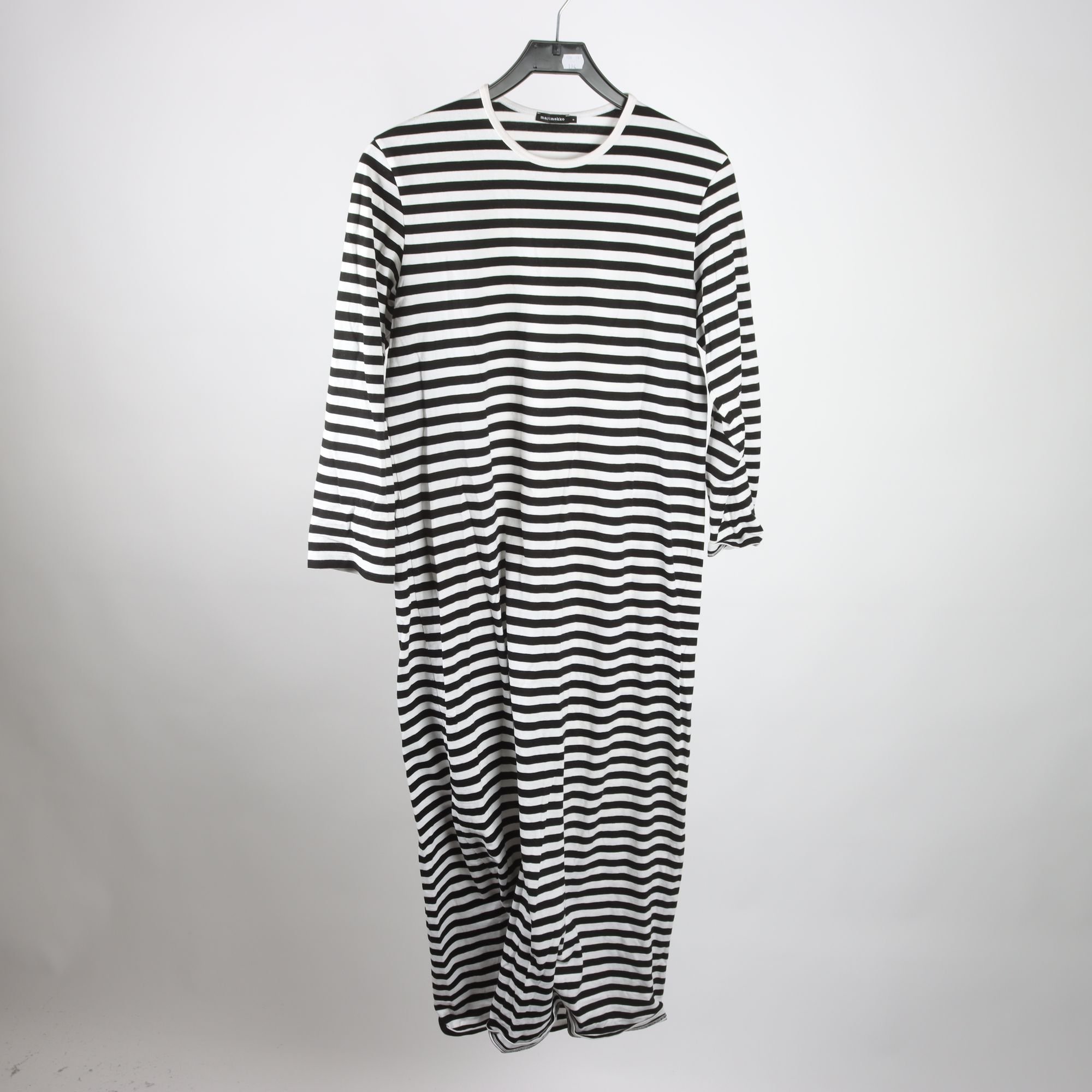 Klänning, Marimekko, svart, vit, randig, stl. S