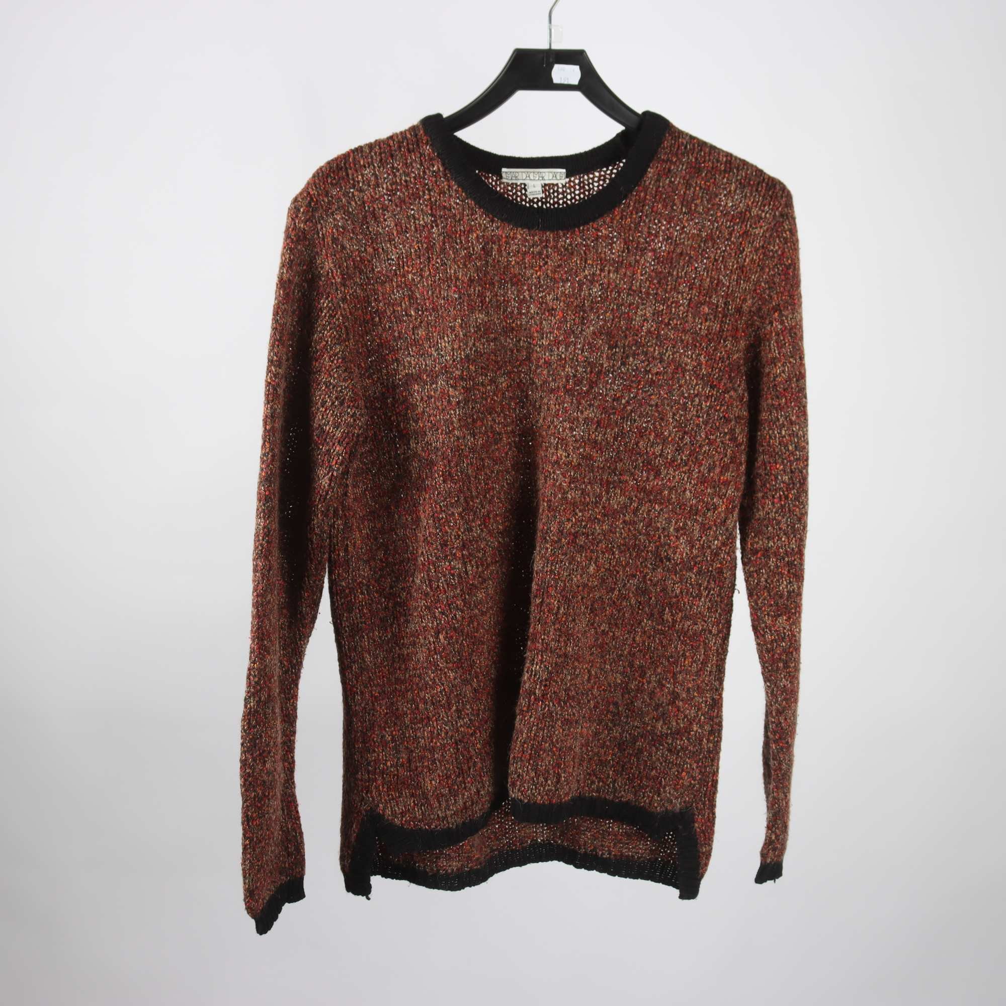 Tröja, Dagmar, svart, röd, melerad, stl. L