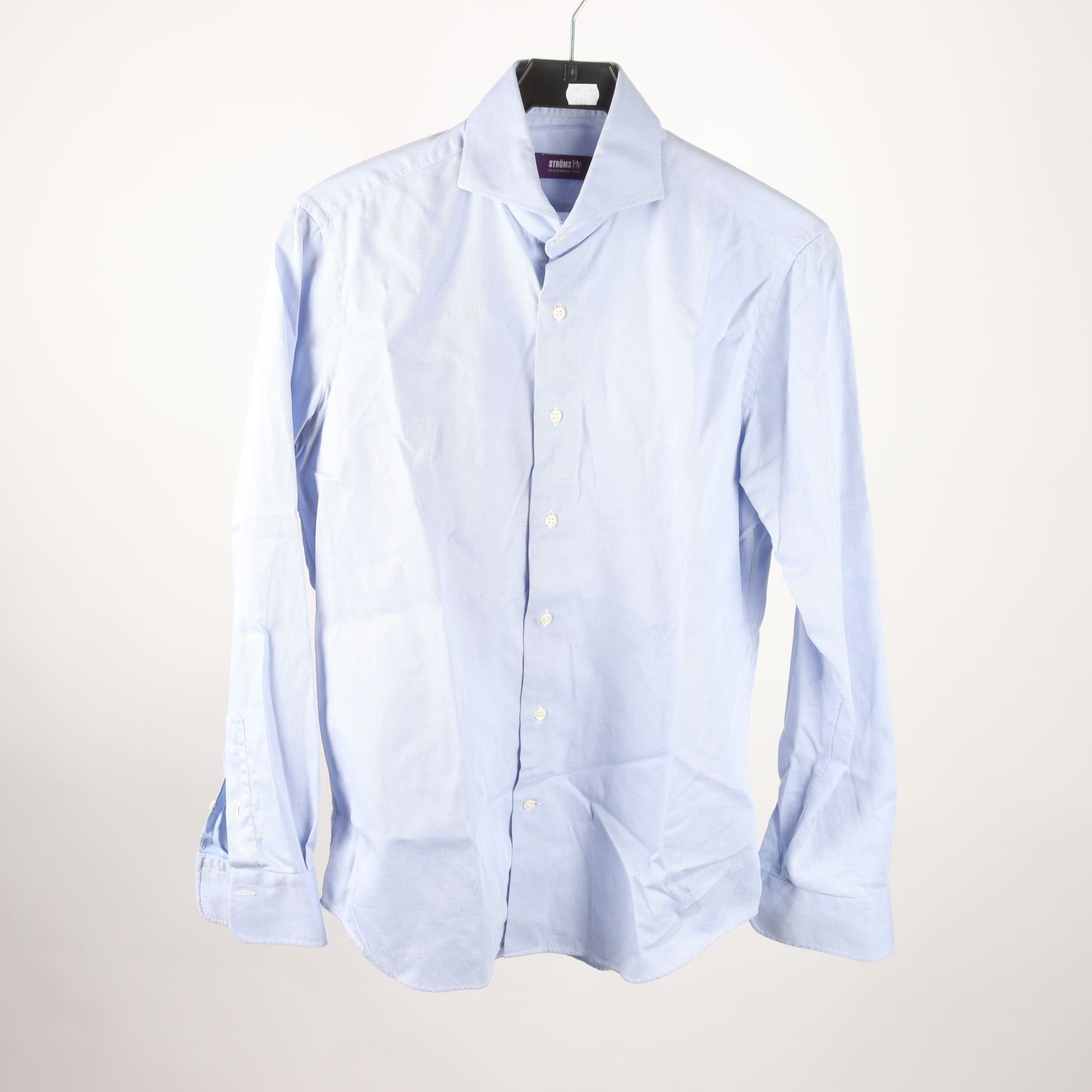 Skjorta, Ströms, blåmelerad, stl. 38.