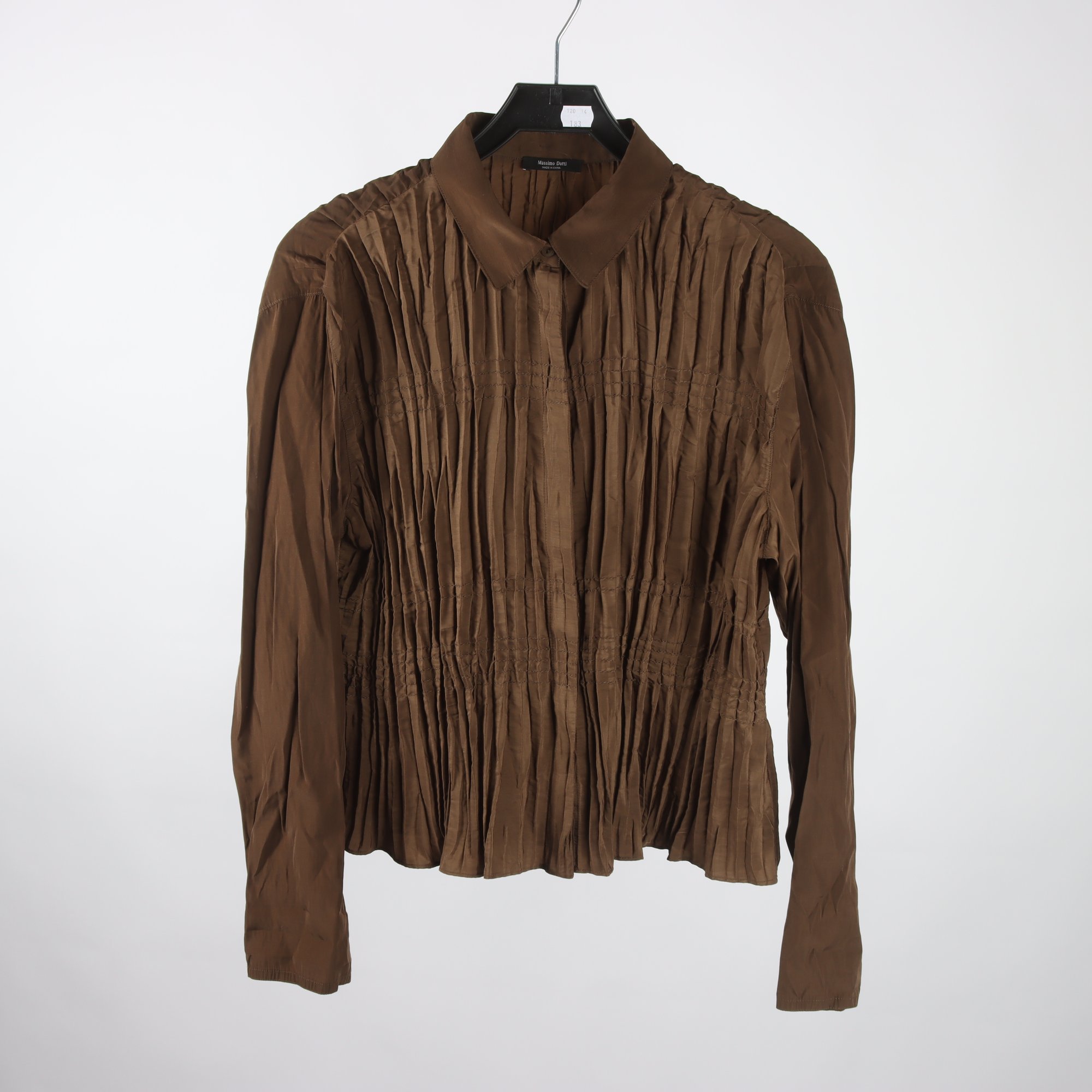 Blus, Massimo Dutti, brun, stl. M