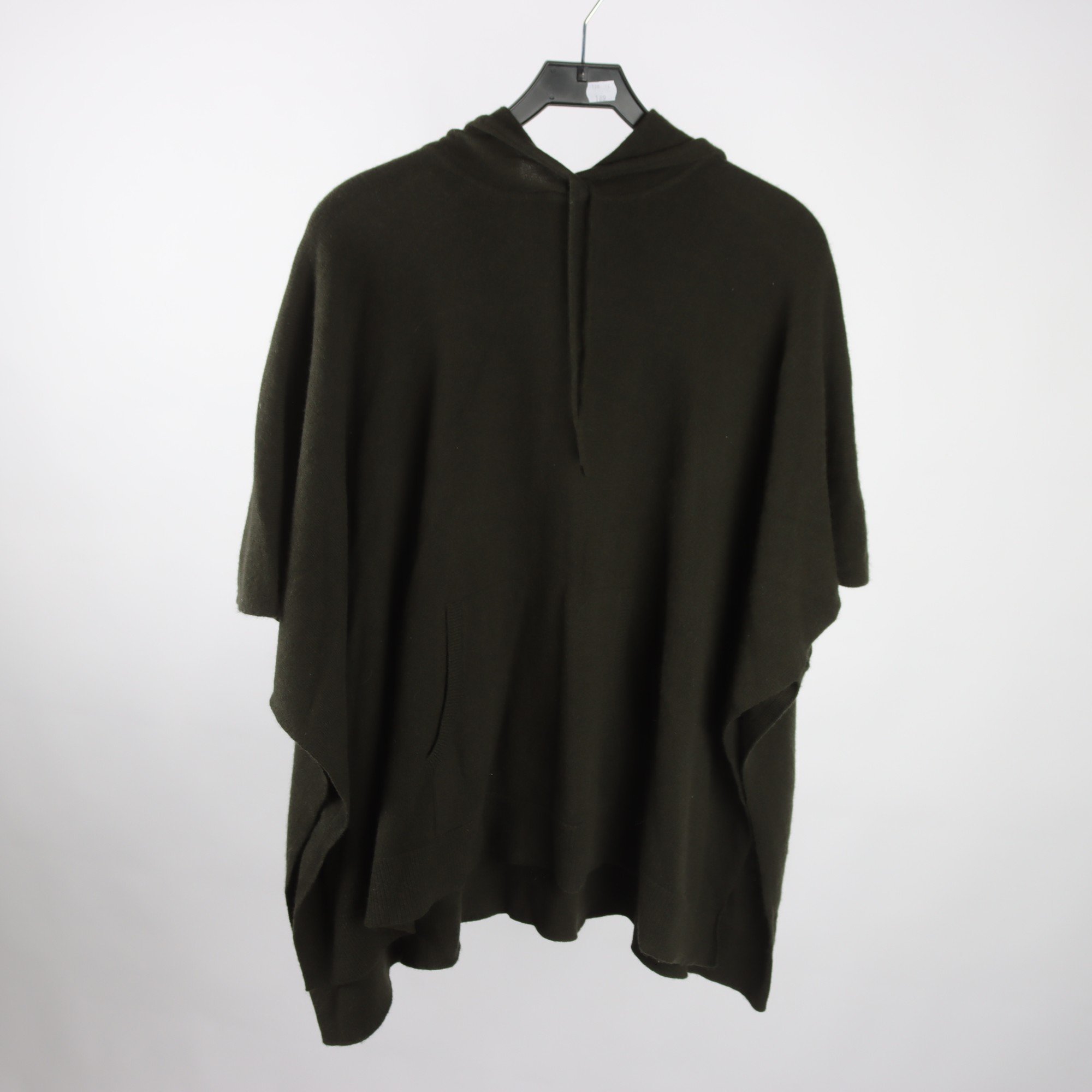 Poncho, Soft Goat, grön, stl. One size