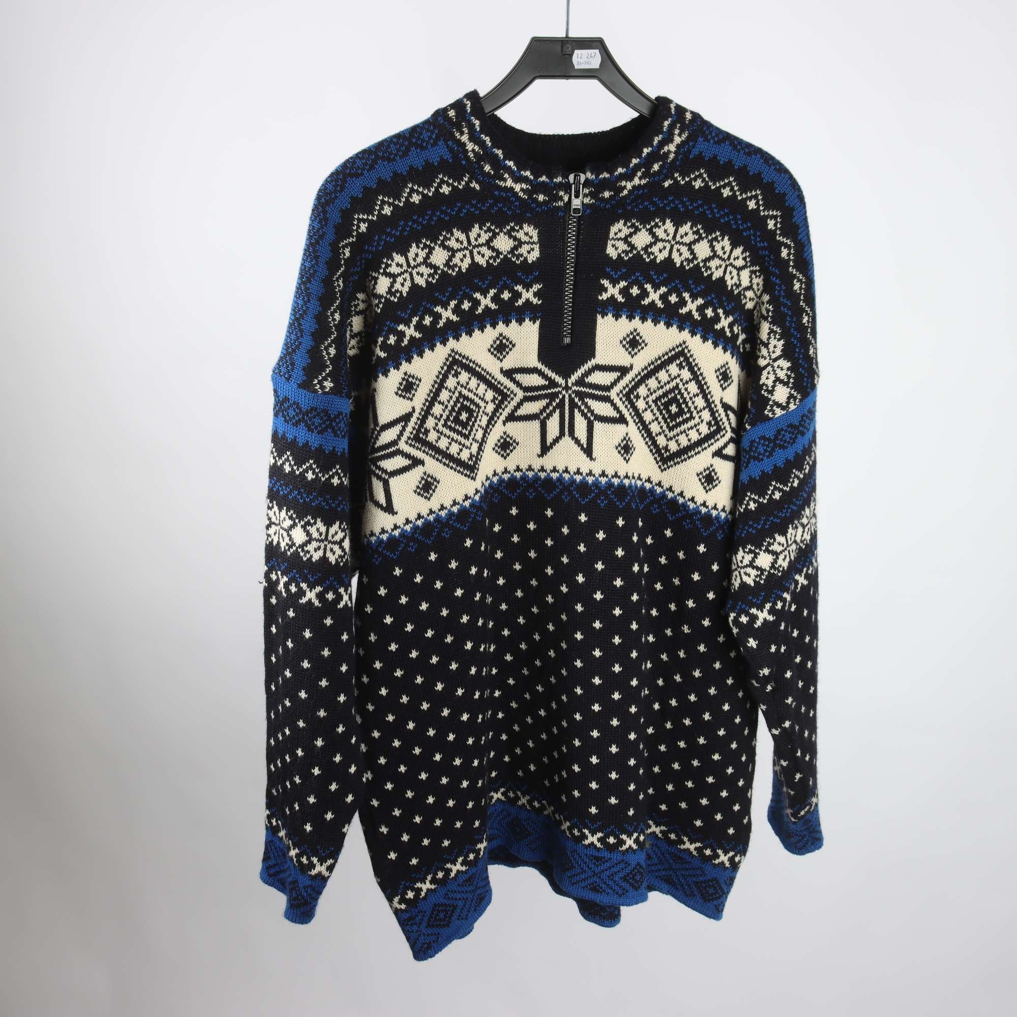 Stickad fiskartröja, Wallner Strick, 100% ull, stl. 54