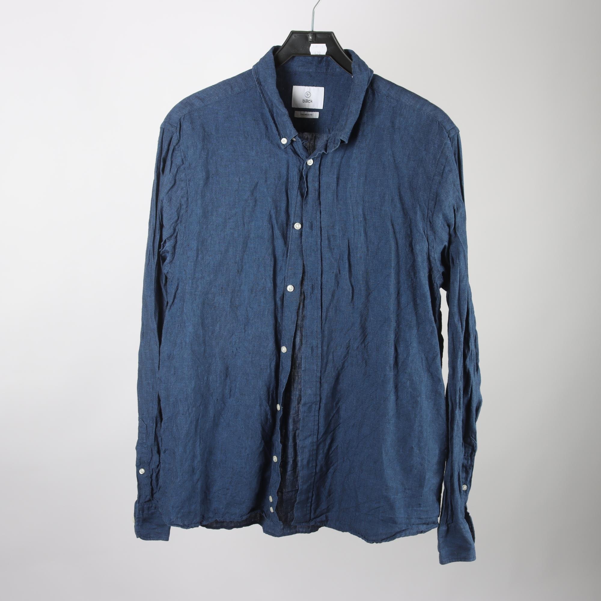 Skjorta, Bläck, blå, 100% lin, stl. XL.