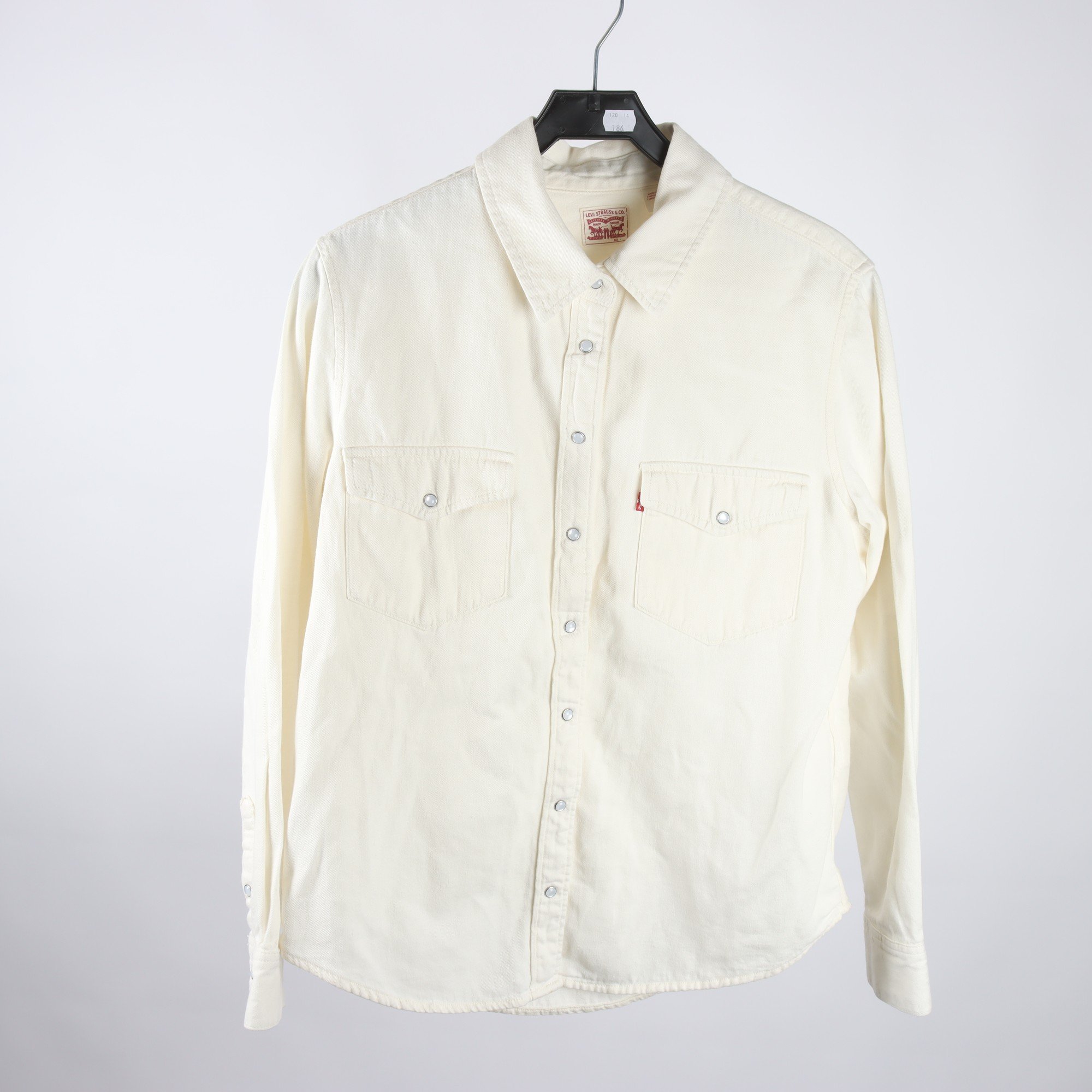 Jeansskjorta, Levi Strauss & Co, vit, stl. L